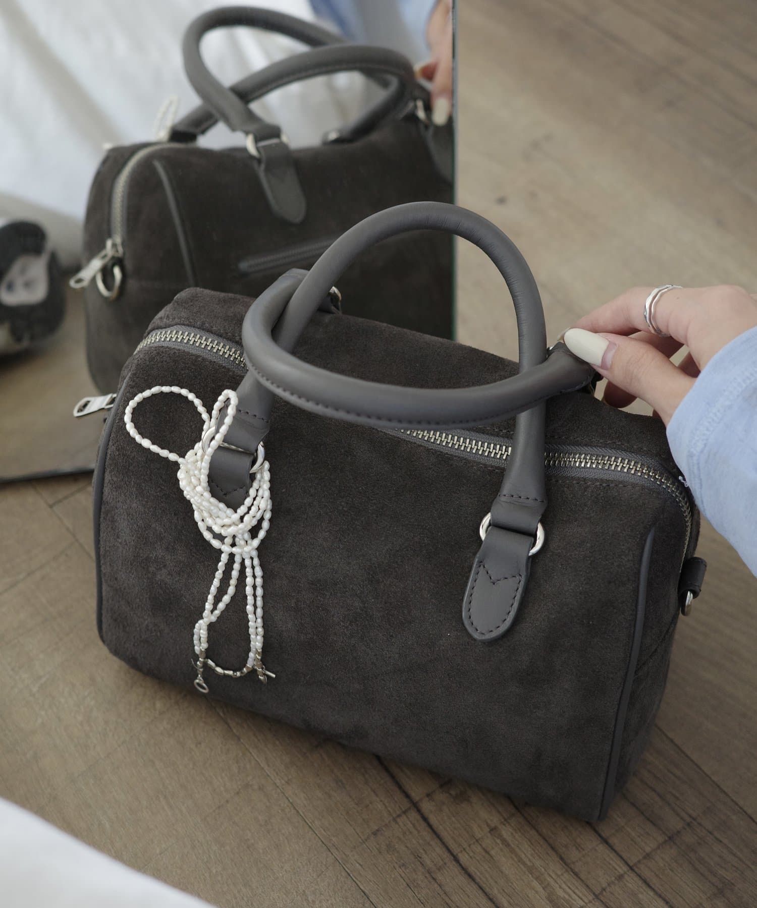 russet(ラシット) スエード2WAYミニボストンバッグ