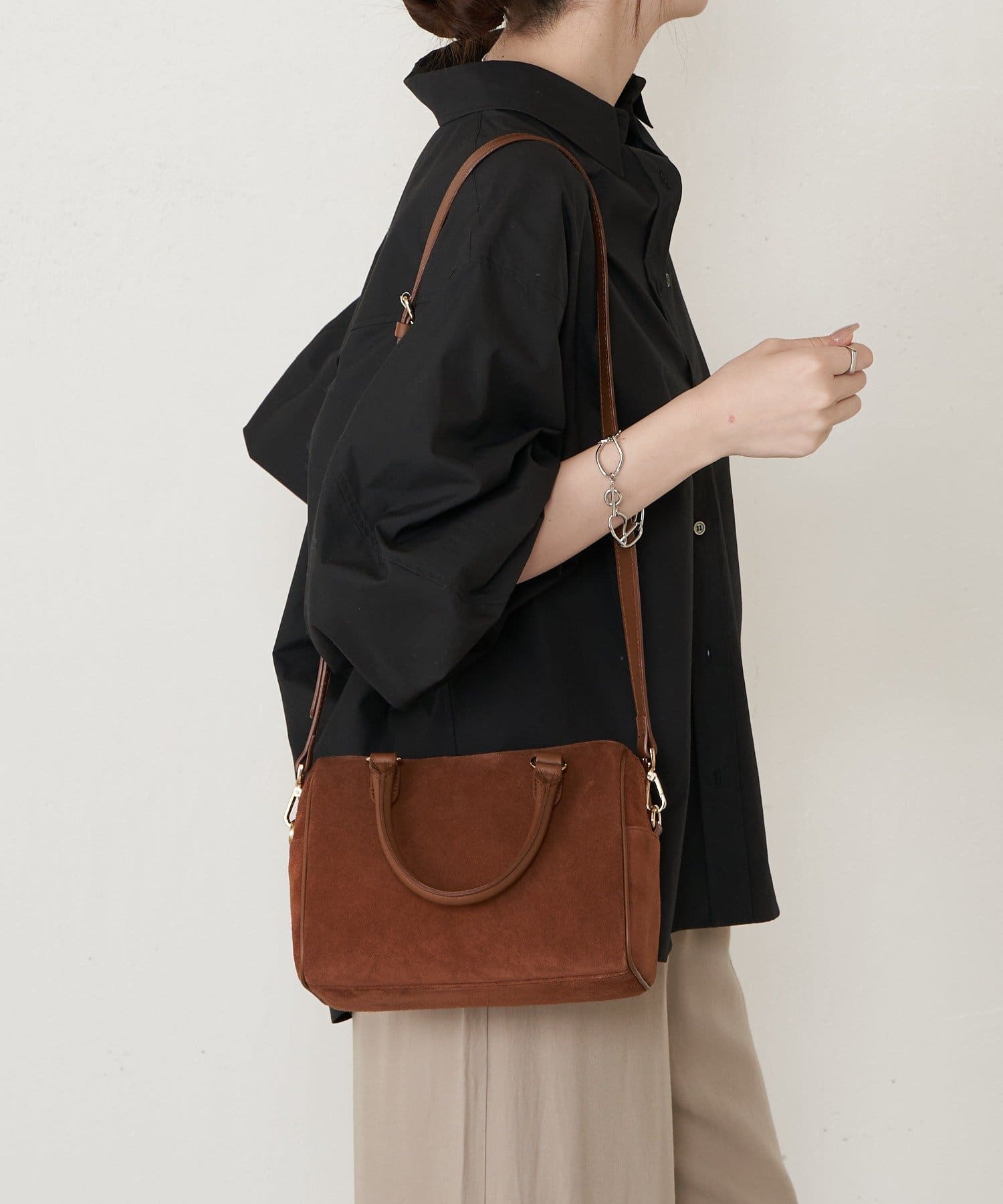 russet(ラシット) スエード2WAYミニボストンバッグ