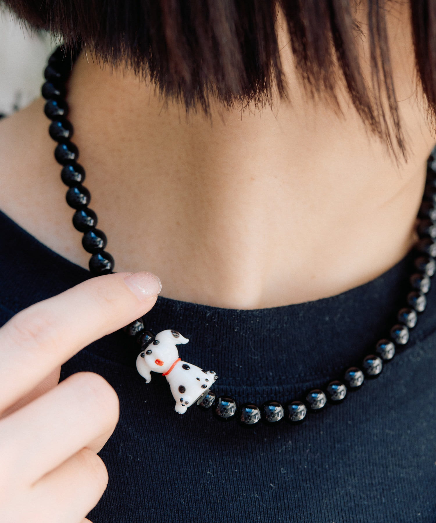 ear PAPILLONNER(イア パピヨネ) 《WEB＆一部店舗限定》ダルメシアンネックレス