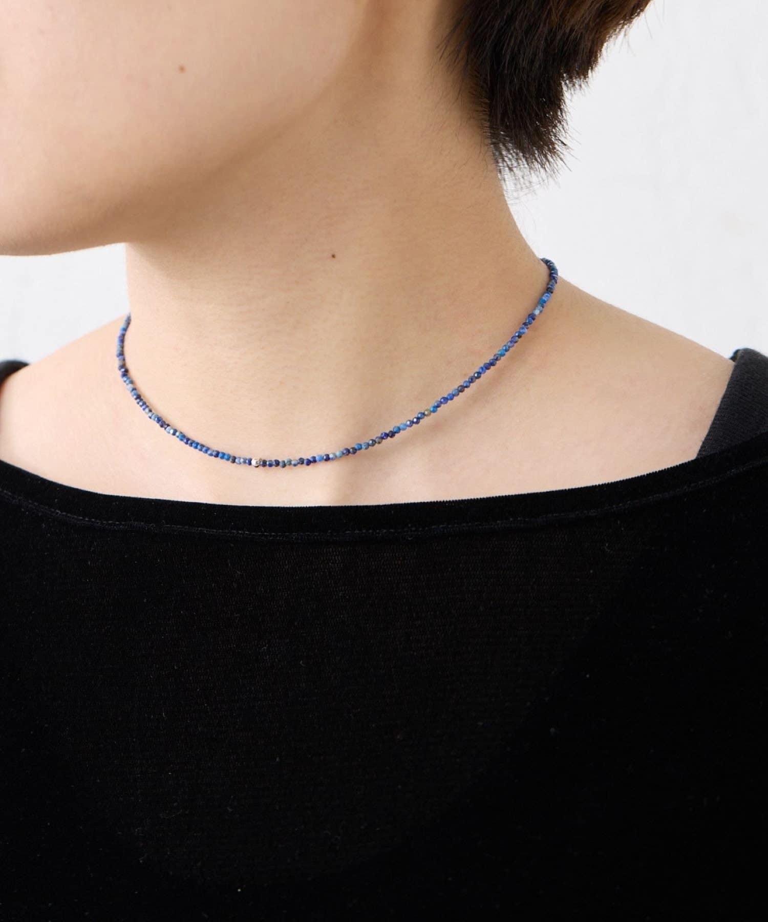 ear PAPILLONNER(イア パピヨネ) 追加《スターリングシルバー使用》粒ストーンネックレス