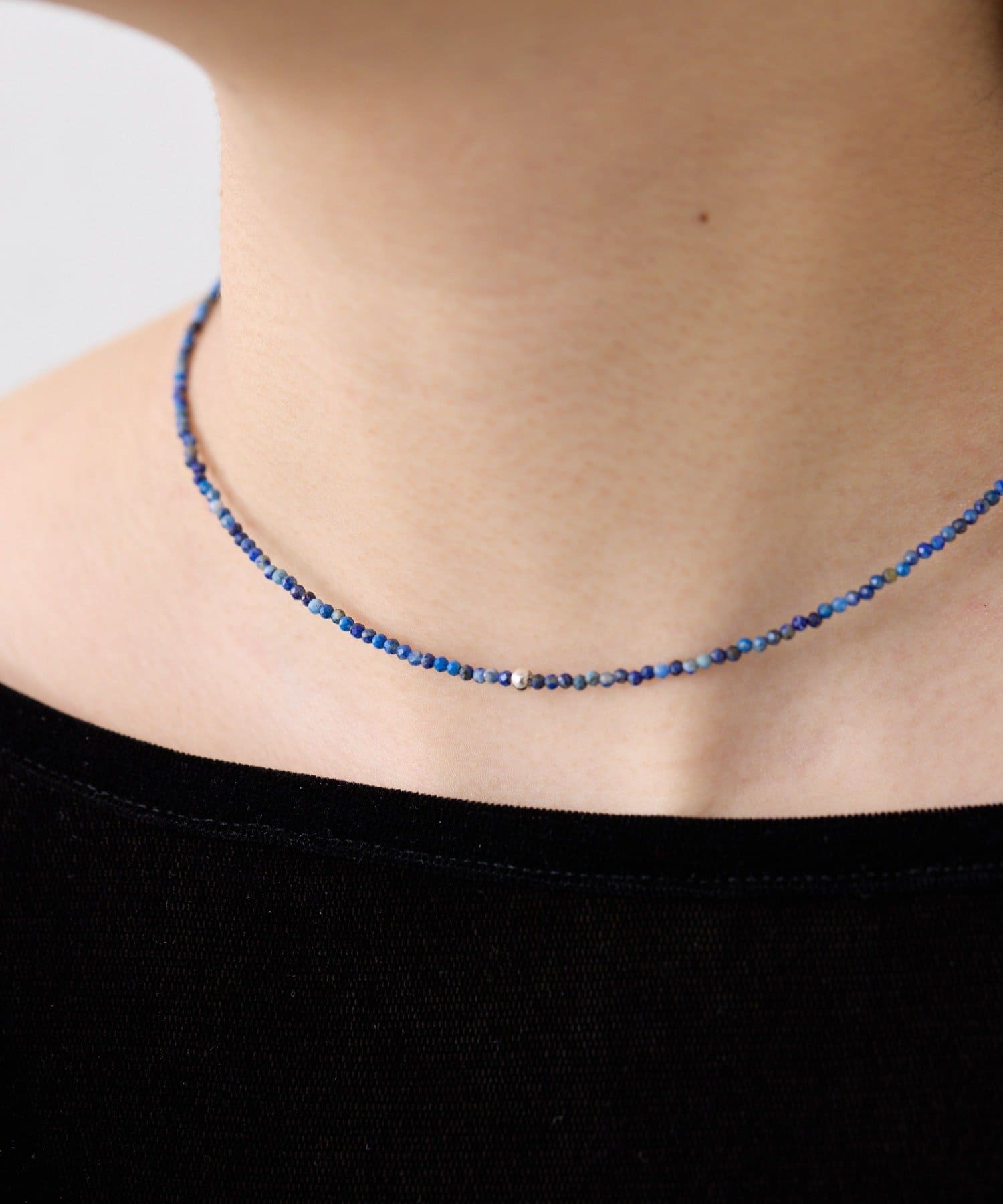 ear PAPILLONNER(イア パピヨネ) 追加《スターリングシルバー使用》粒ストーンネックレス