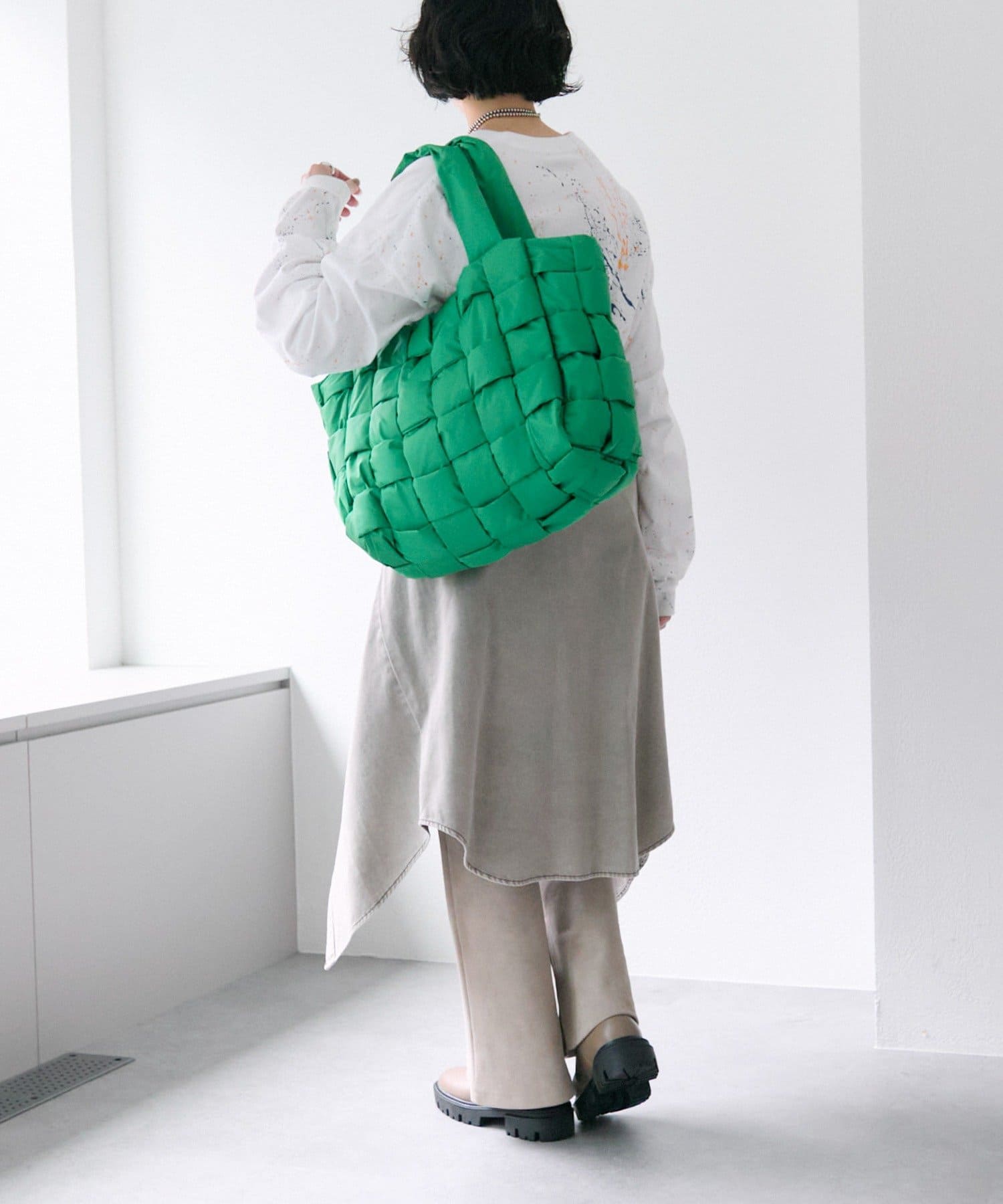 美品　イヤーパヒヨネ　メッシュトートバッグ 400g》ダイヤメッシュ2WAYトートバッグ（トートバッグ）｜ear