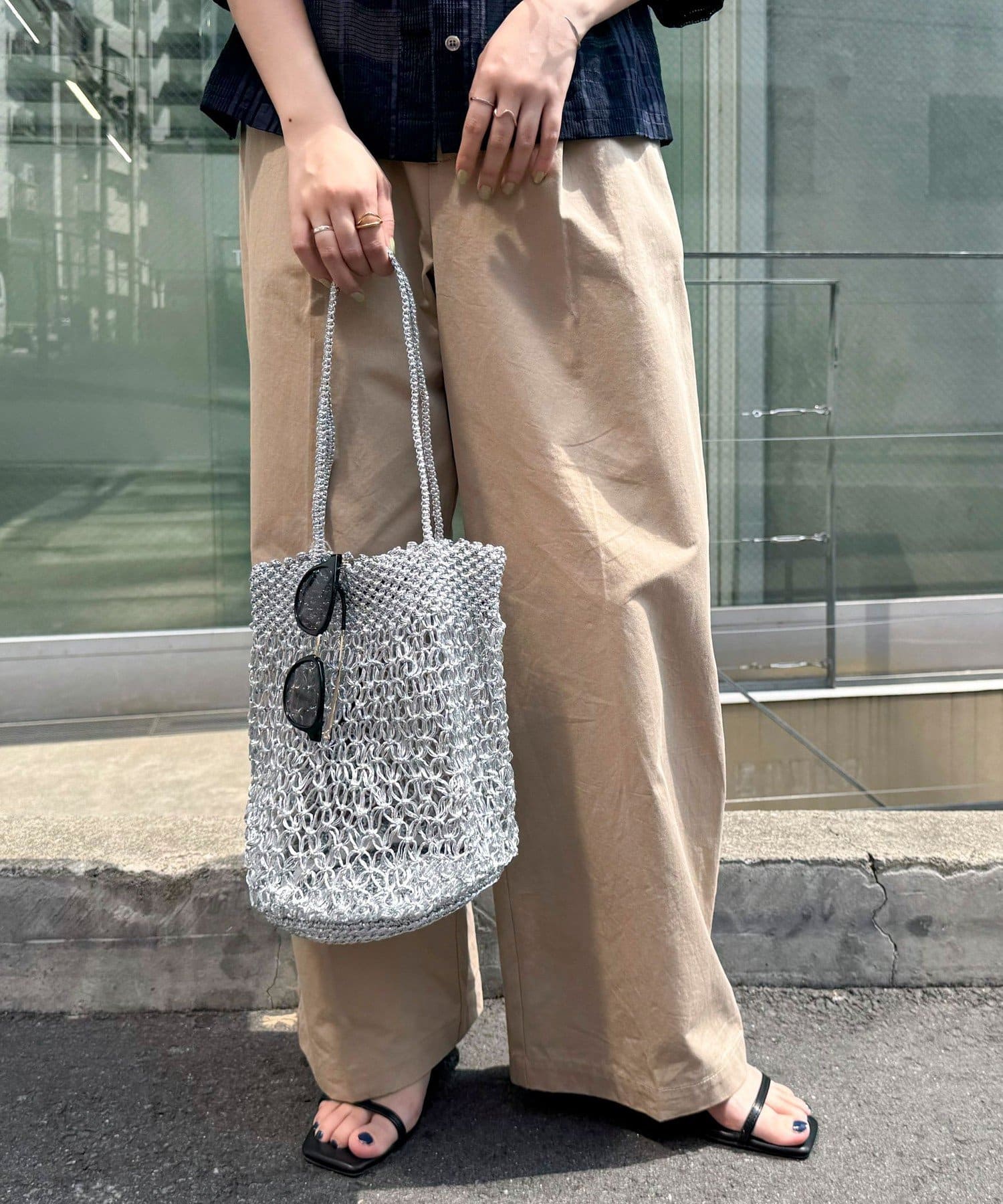 【The Bagmati】メタリックコードラウンドバッグ The Bagmati（ザバグマティ）の「【BAGMATI/バグマティ