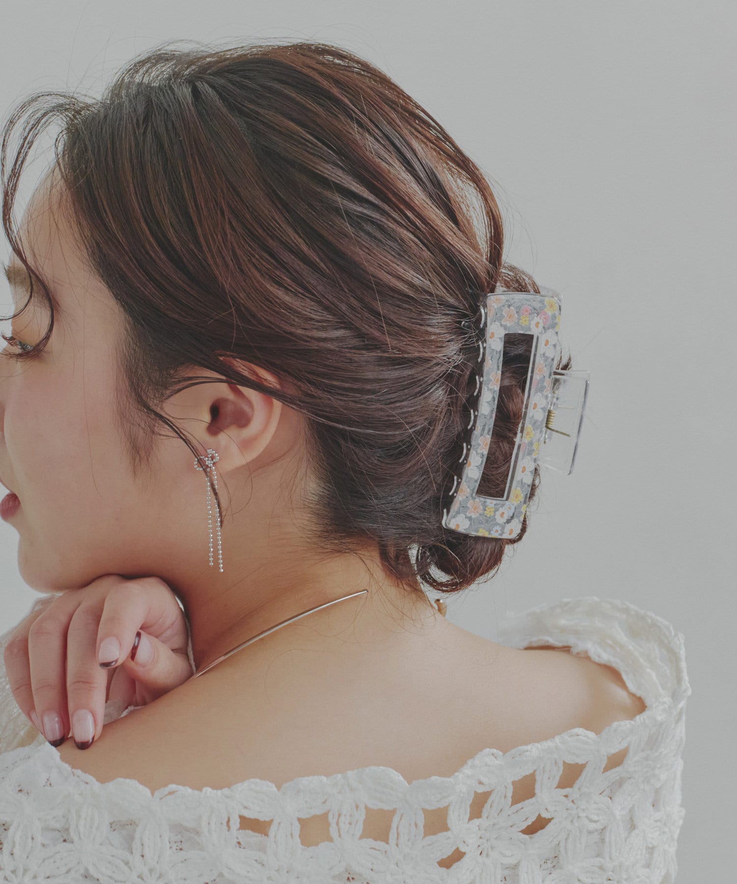 PLUIE Vivo solo clip 一点物ヘアクリップ silver925 ヴエロ クリップ - PLUIE：プリュイ / ユエリーニュ 『公式』web