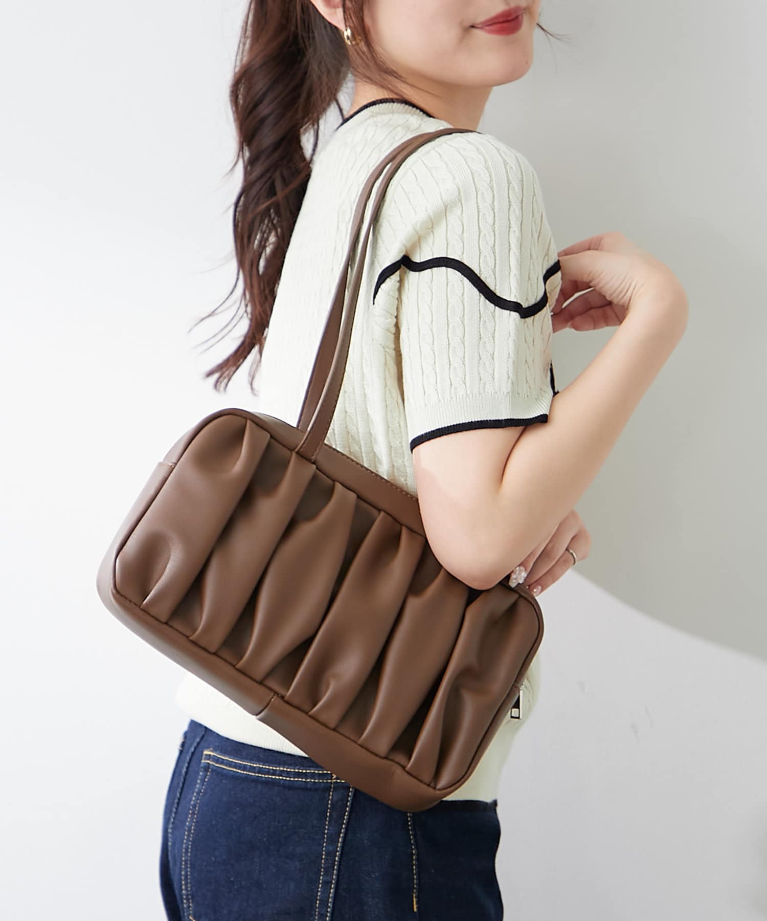 Remind me and forever(リマインドミーアンドフォーエバー) 【WEB限定】タック入ボストンバッグ