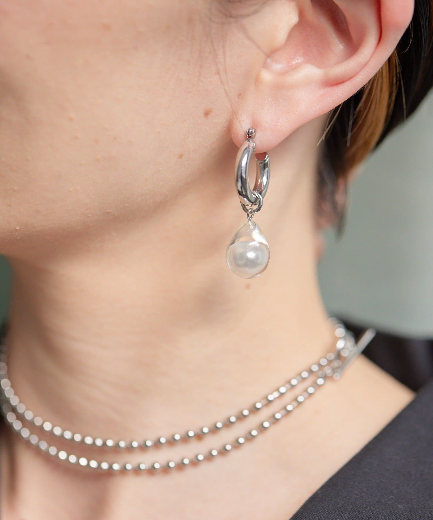 ear PAPILLONNER(イア パピヨネ) インサイドボールフープピアス