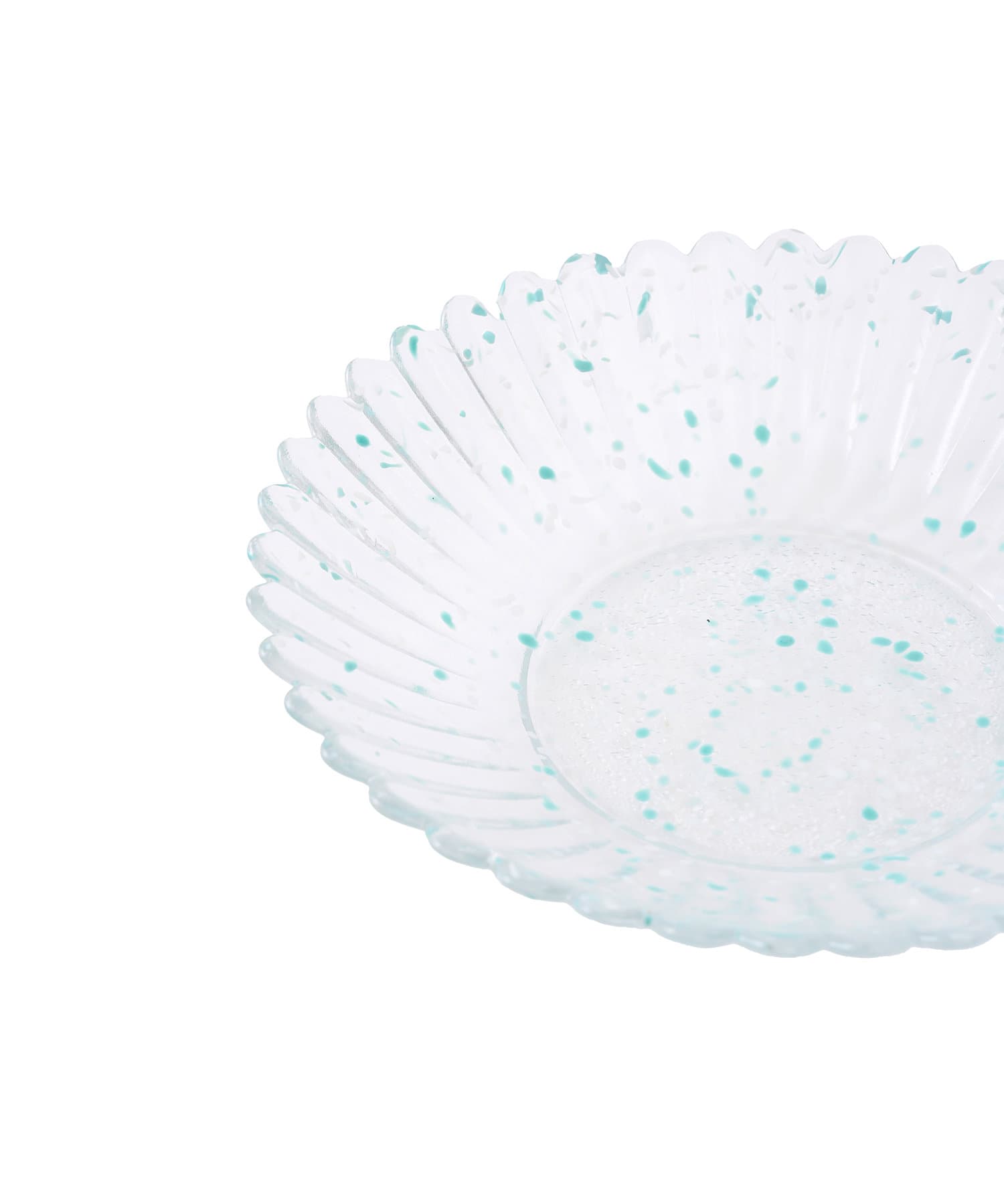 salut!(サリュ) ガラス菊皿：19cm／涼を楽しむ夏御膳