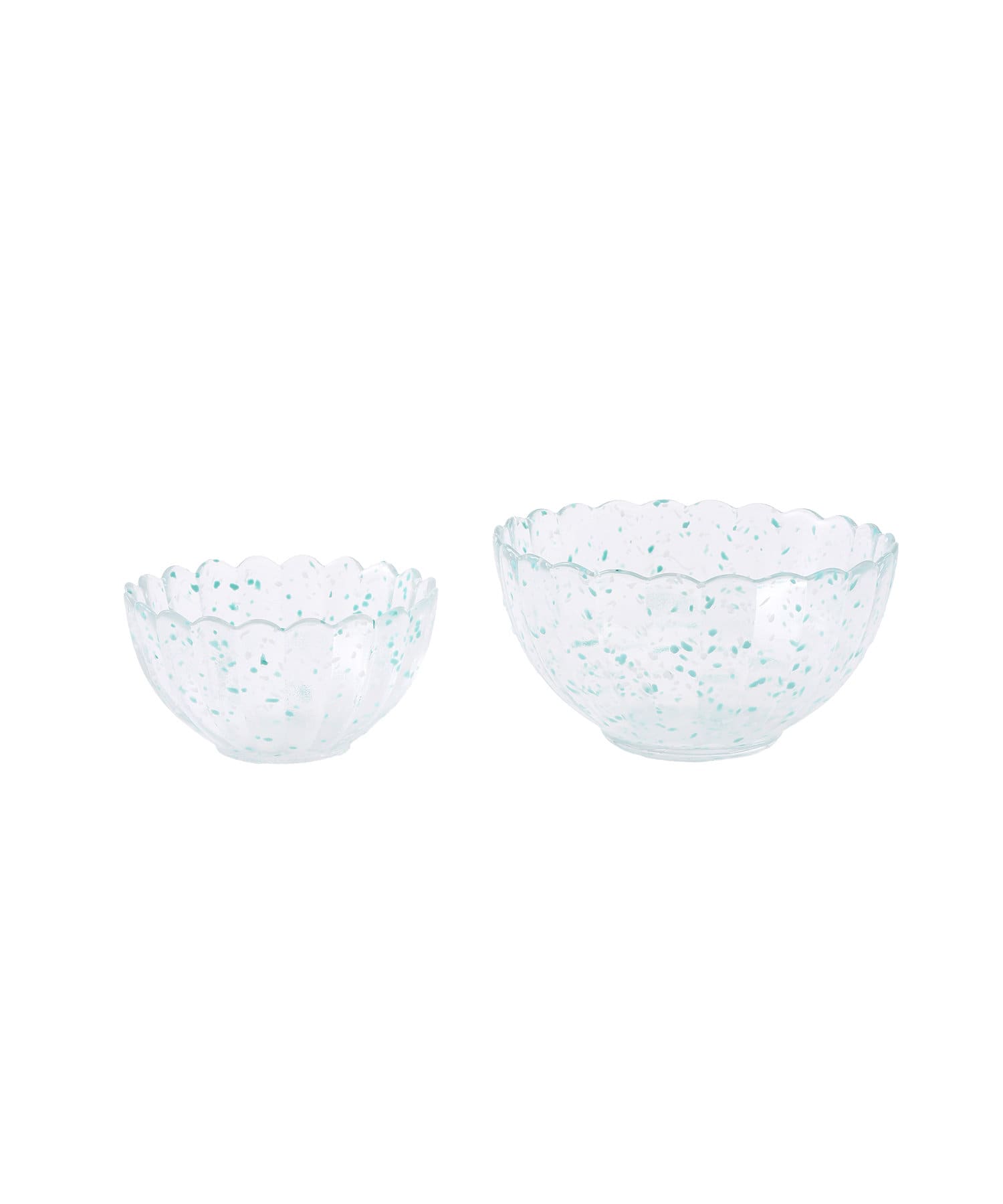 salut!(サリュ) ガラス菊鉢：15cm／涼を楽しむ夏御膳