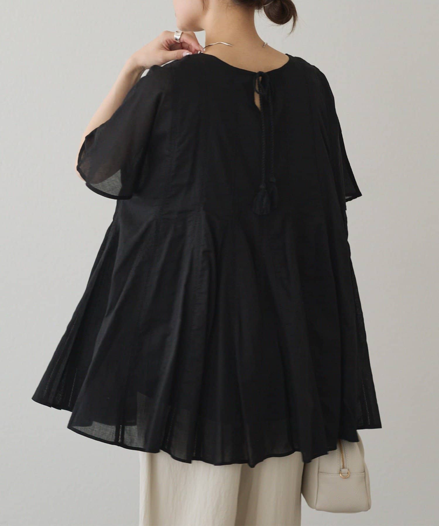 PUAL CE CIN(ピュアルセシン) インドボイルハシゴレースチュニック