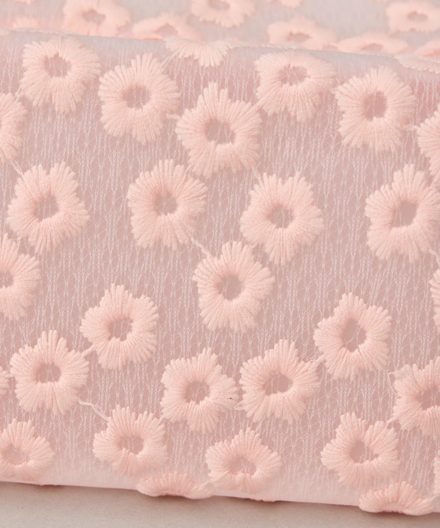 Lattice(ラティス) お花刺繍ポーチ(L)
