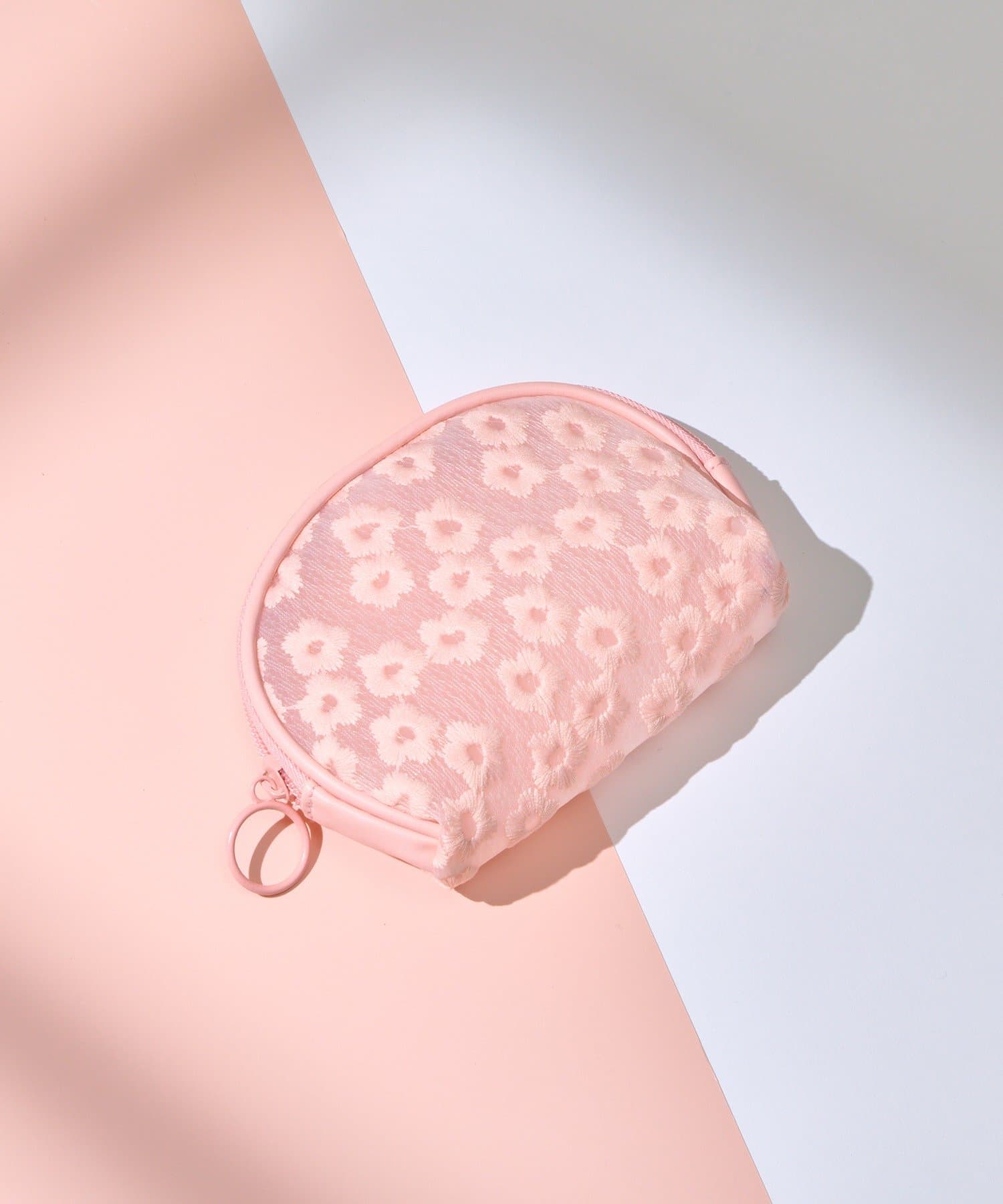 Lattice(ラティス) お花刺繍ポーチ(S)