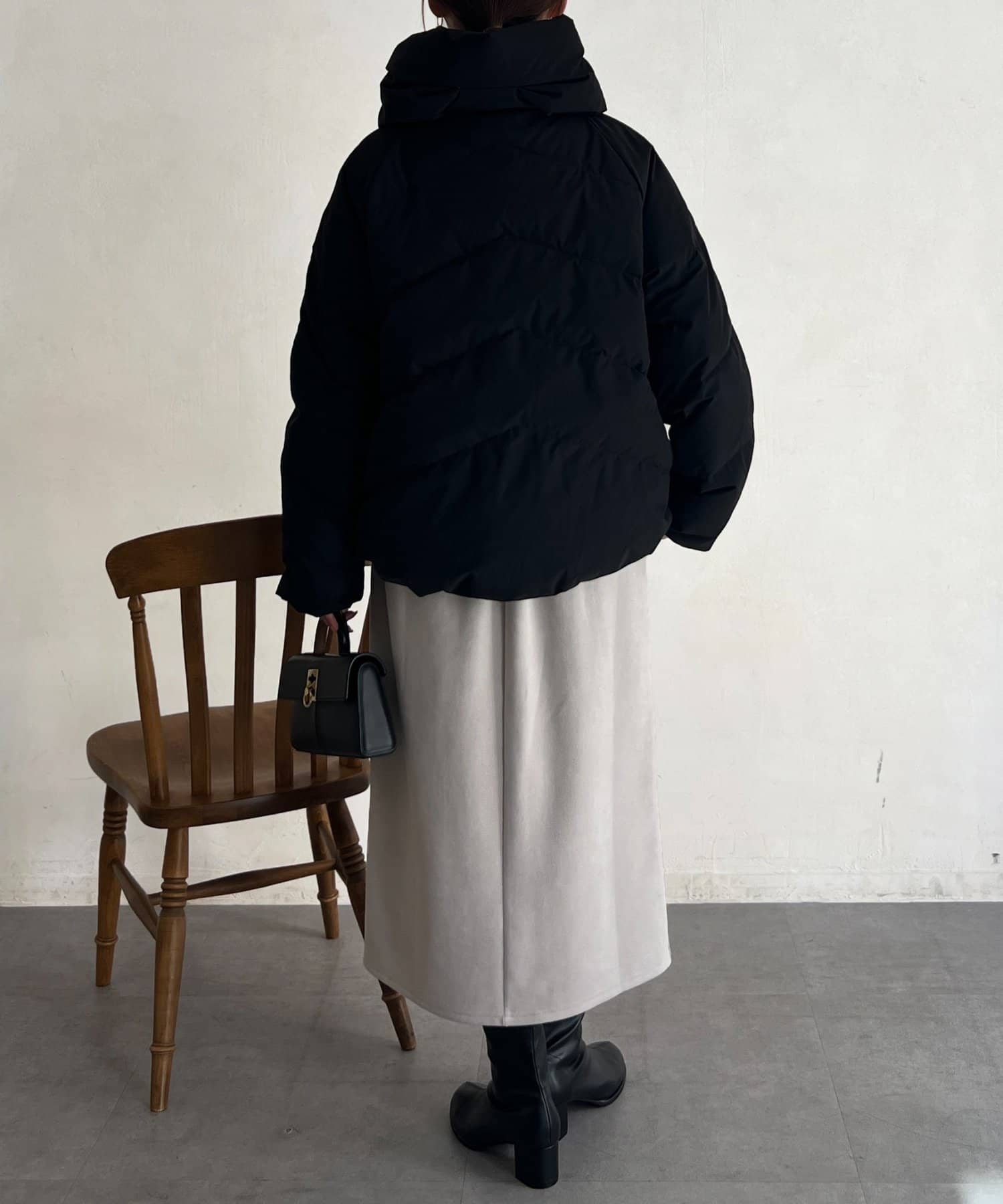 Chez toi(シェトワ) ボリュームネックストレッチダウン