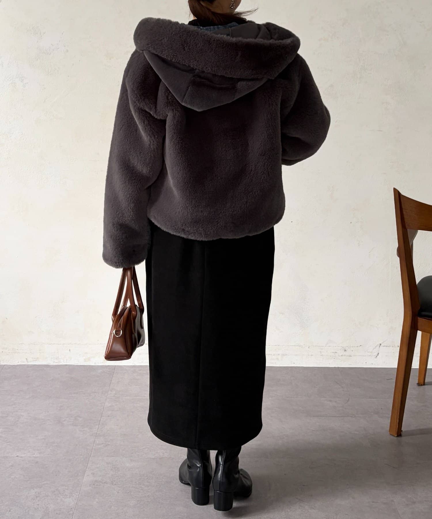 Chez toi(シェトワ) ファー×ムートンジャケット