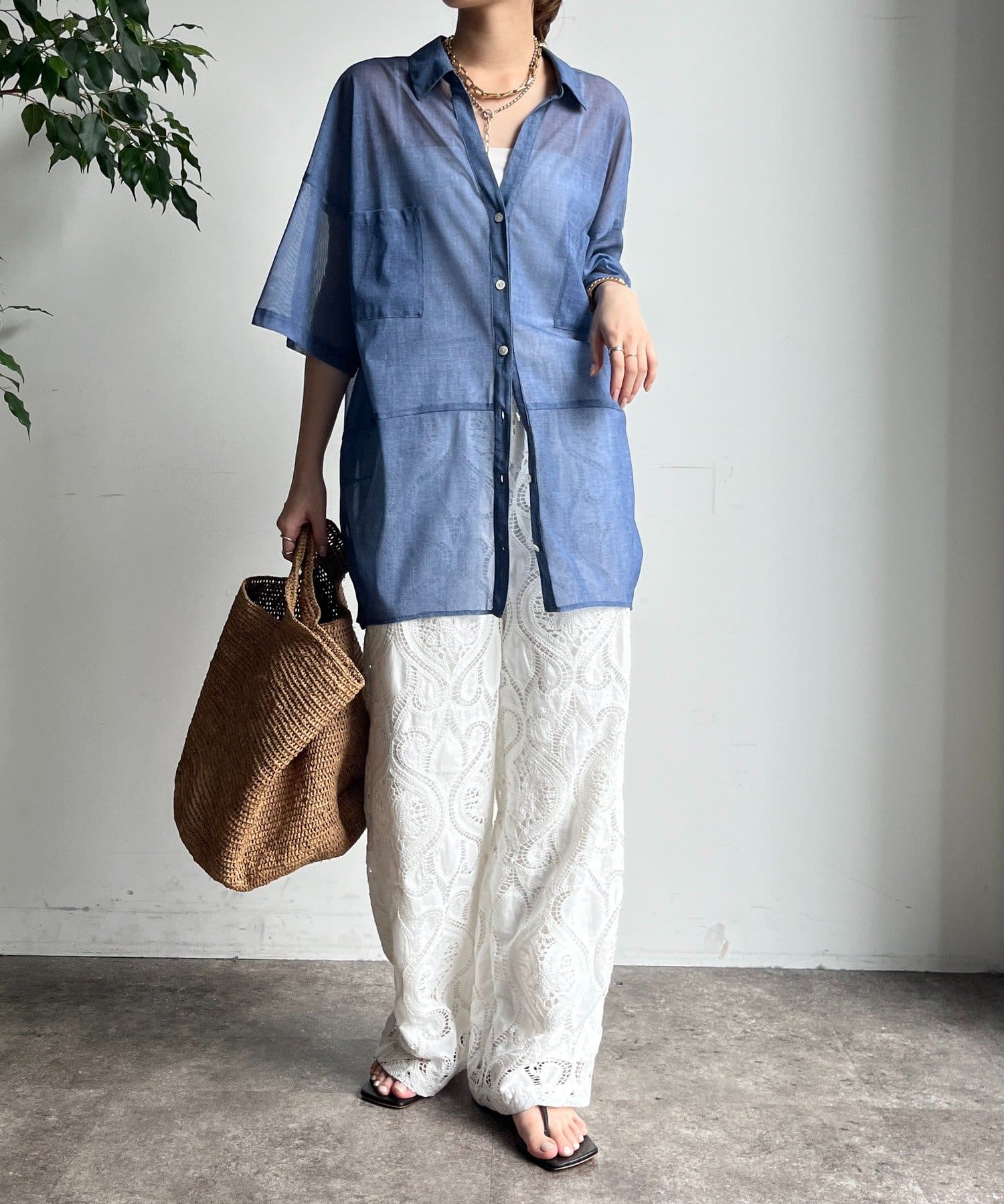 WEB限定】チュールデニムシャツ | DOUDOU(ドゥドゥ)レディース