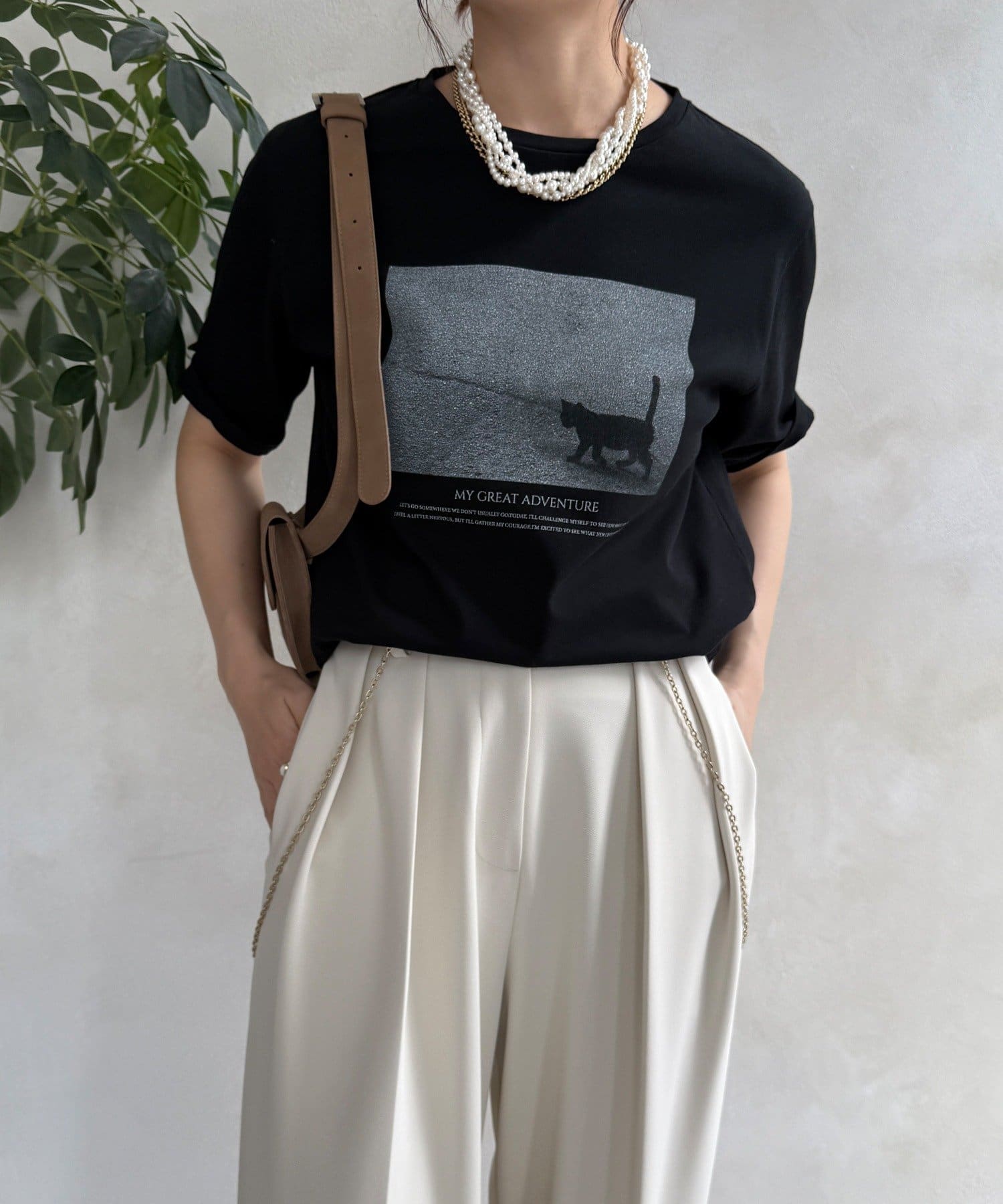 DOUDOU(ドゥドゥ) 【WEB限定】CAT TEE