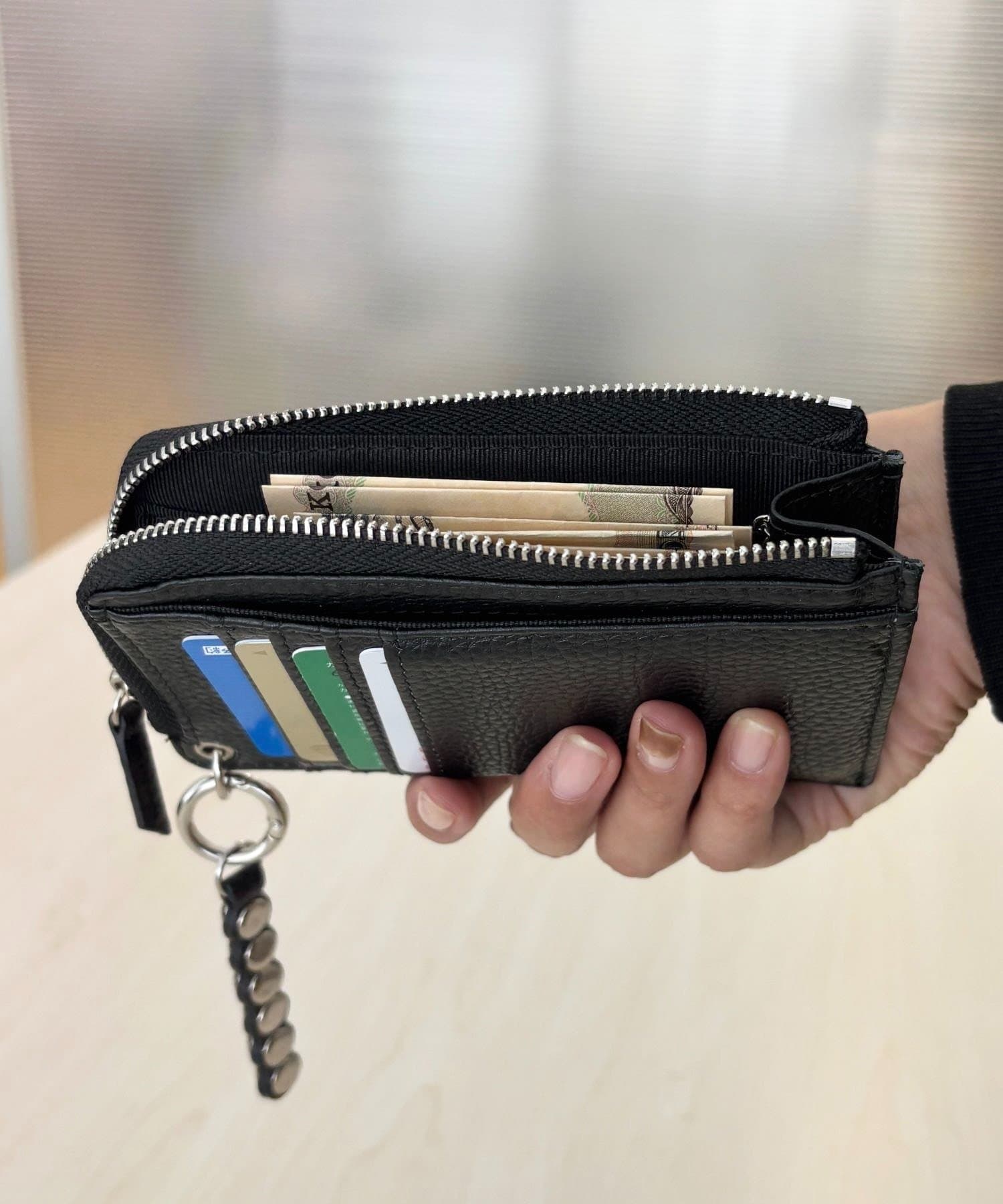 ear PAPILLONNER　がま口ミニウォレット　黒　コインケース レザー 楽天市場】ear papillonner 財布の通販
