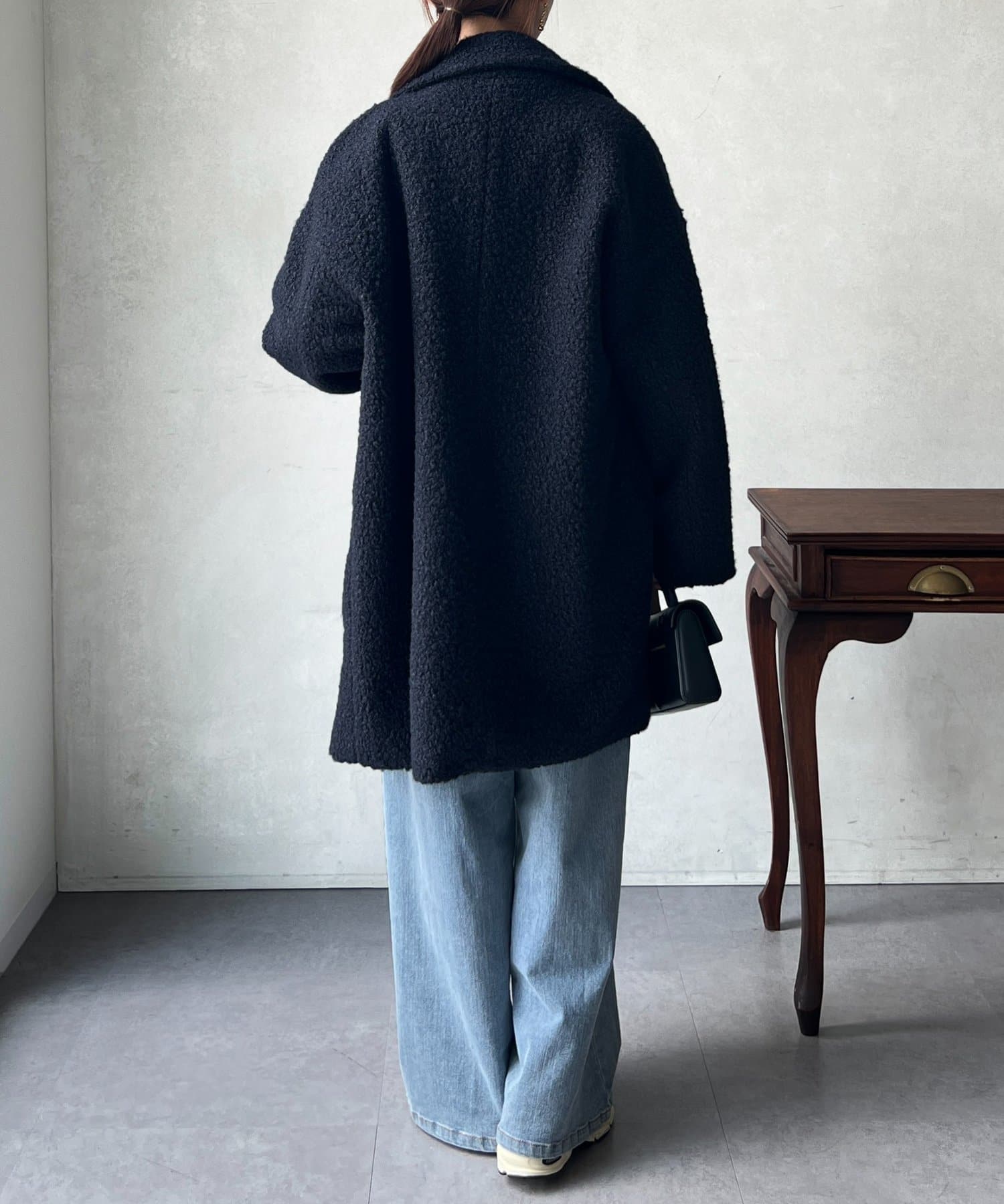 Chez toi(シェトワ) ブークレファーチェックコート