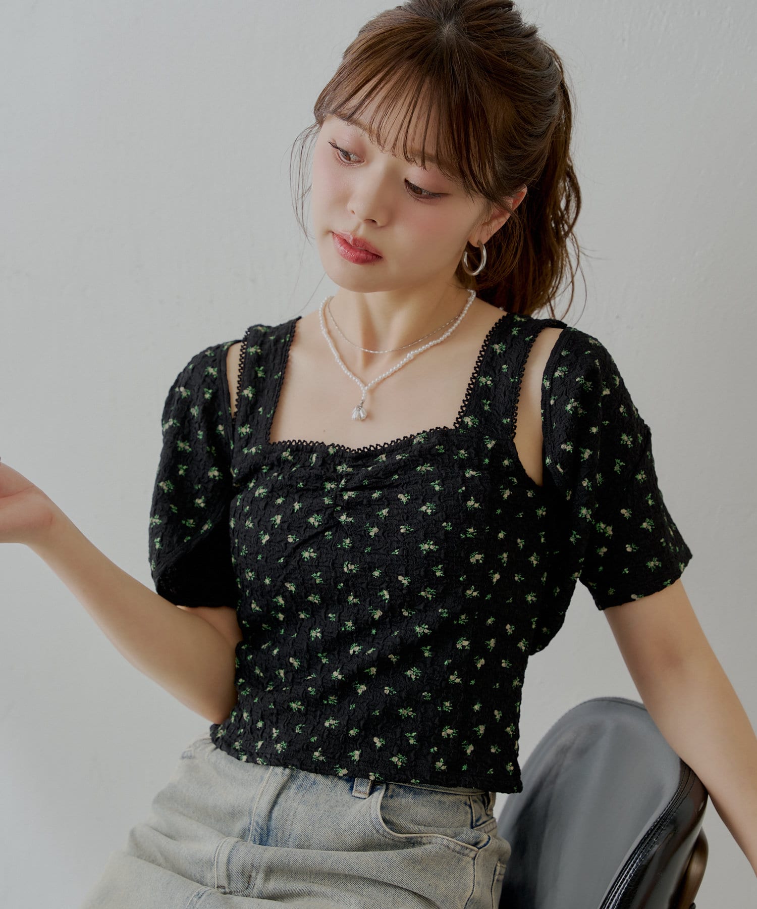 Chico(チコ) 【SET ITEM】フラワーボレロ+タンクセット