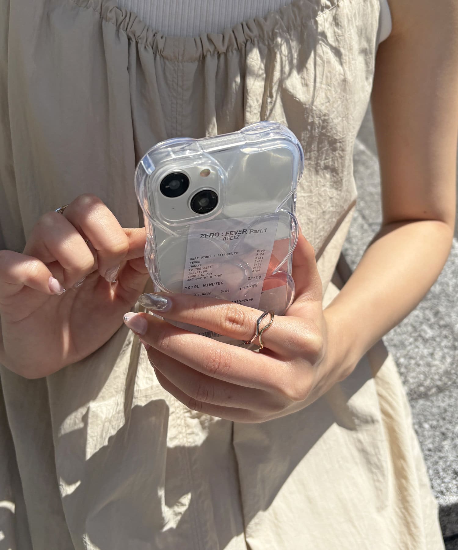 Lattice(ラティス) クリアハートスマホケース(iPhone13/14)