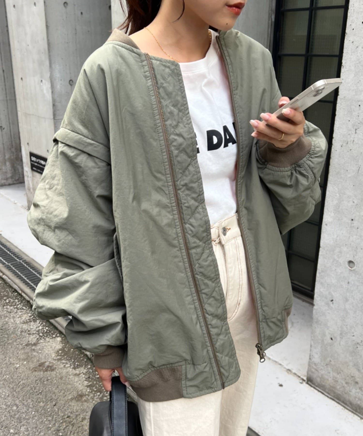 CIAOPANICTYPY 2WAY ボリュームスリーブ MA-1 CIAOPANIC TYPY（チャオパニックティピー）の「【ユニセックス