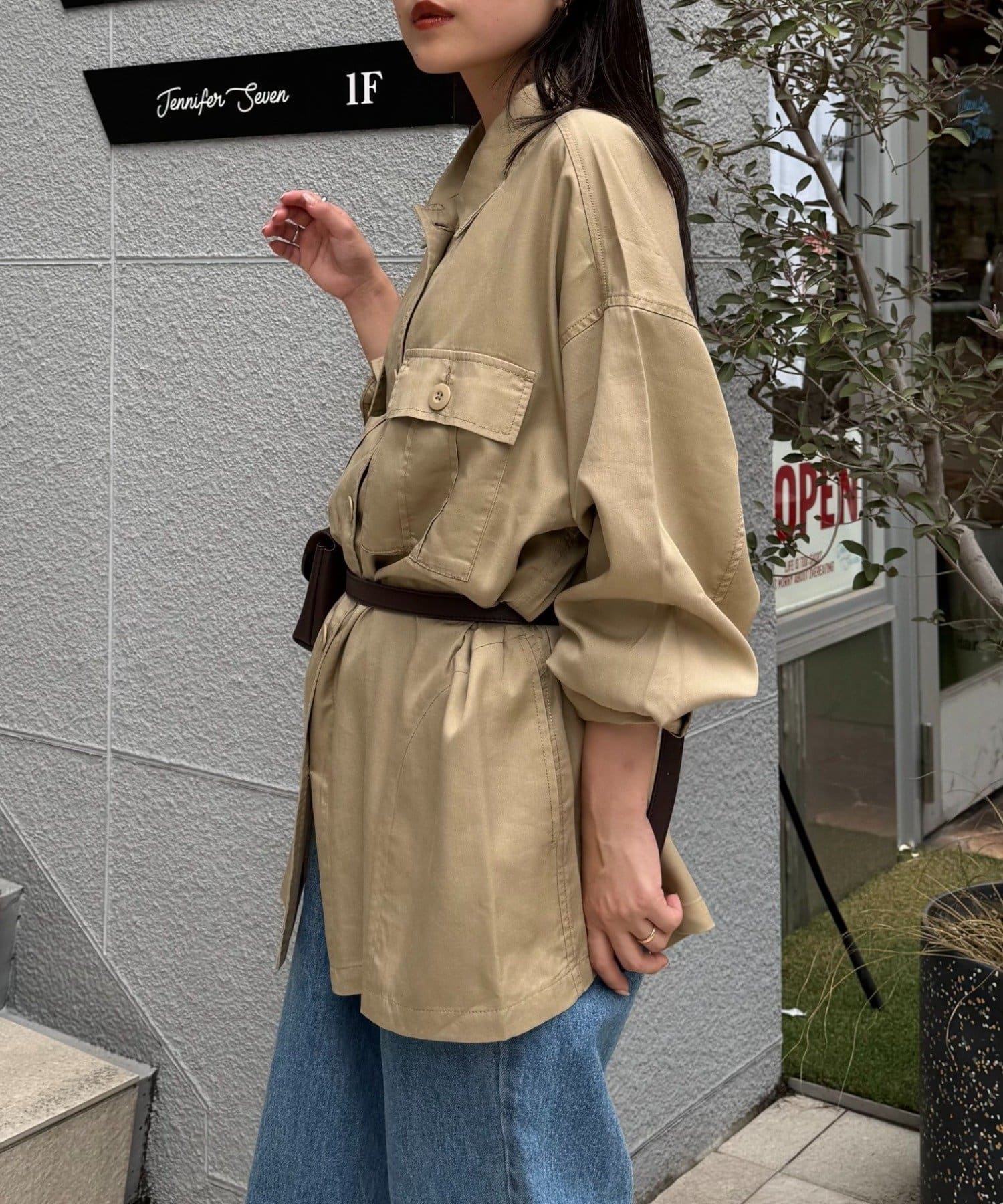 ブラウス シャツ ひんやりテンセルオーバーシャツ レディース ひんやりテンセルオーバーシャツ | CIAOPANIC TYPY(チャオ