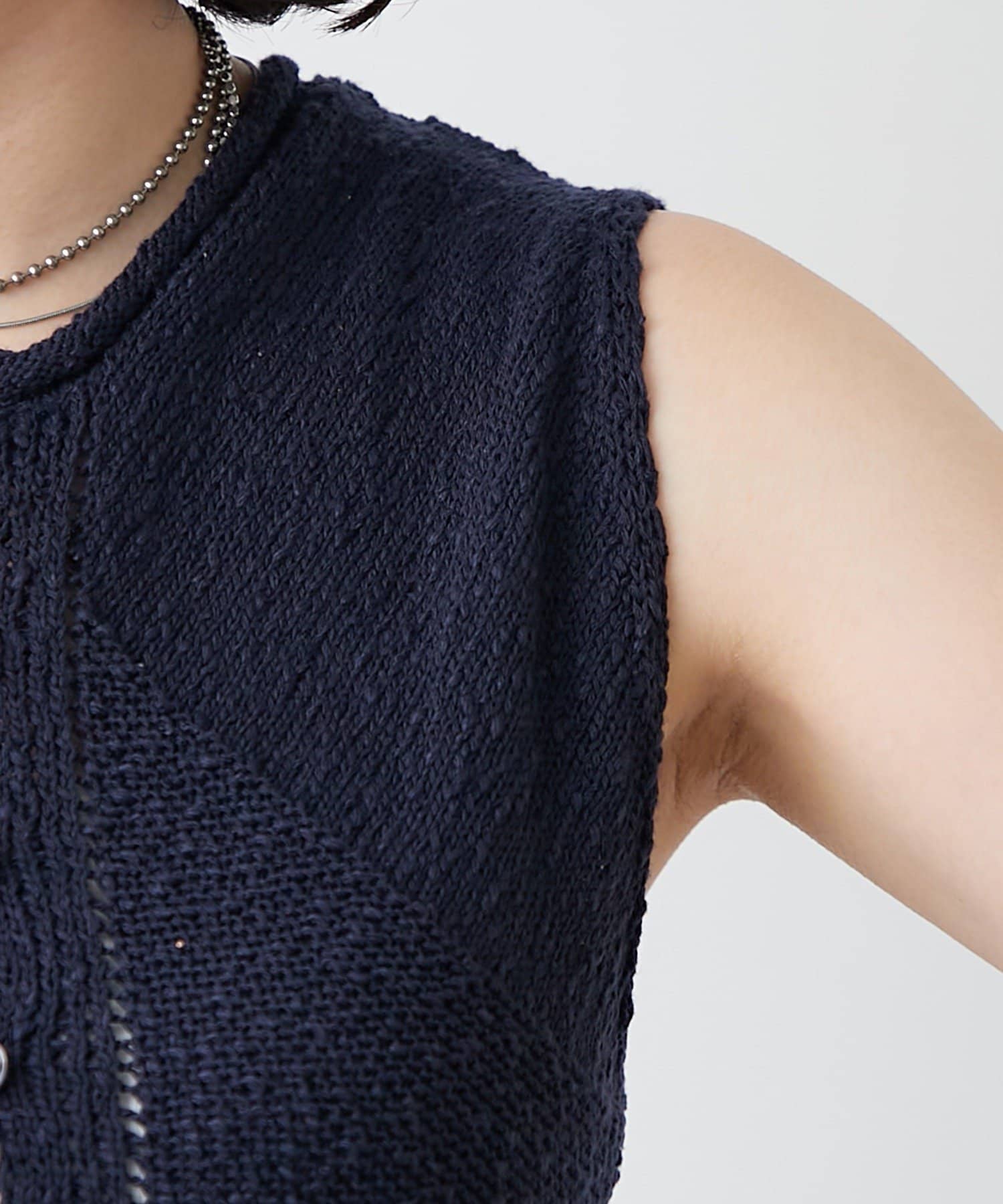 NICE CLAUP / OLIVE des OLIVE OUTLET(ナイスクラップ  / オリーブ デ オリーブ アウトレット) 【continuer】フロントボタンベスト