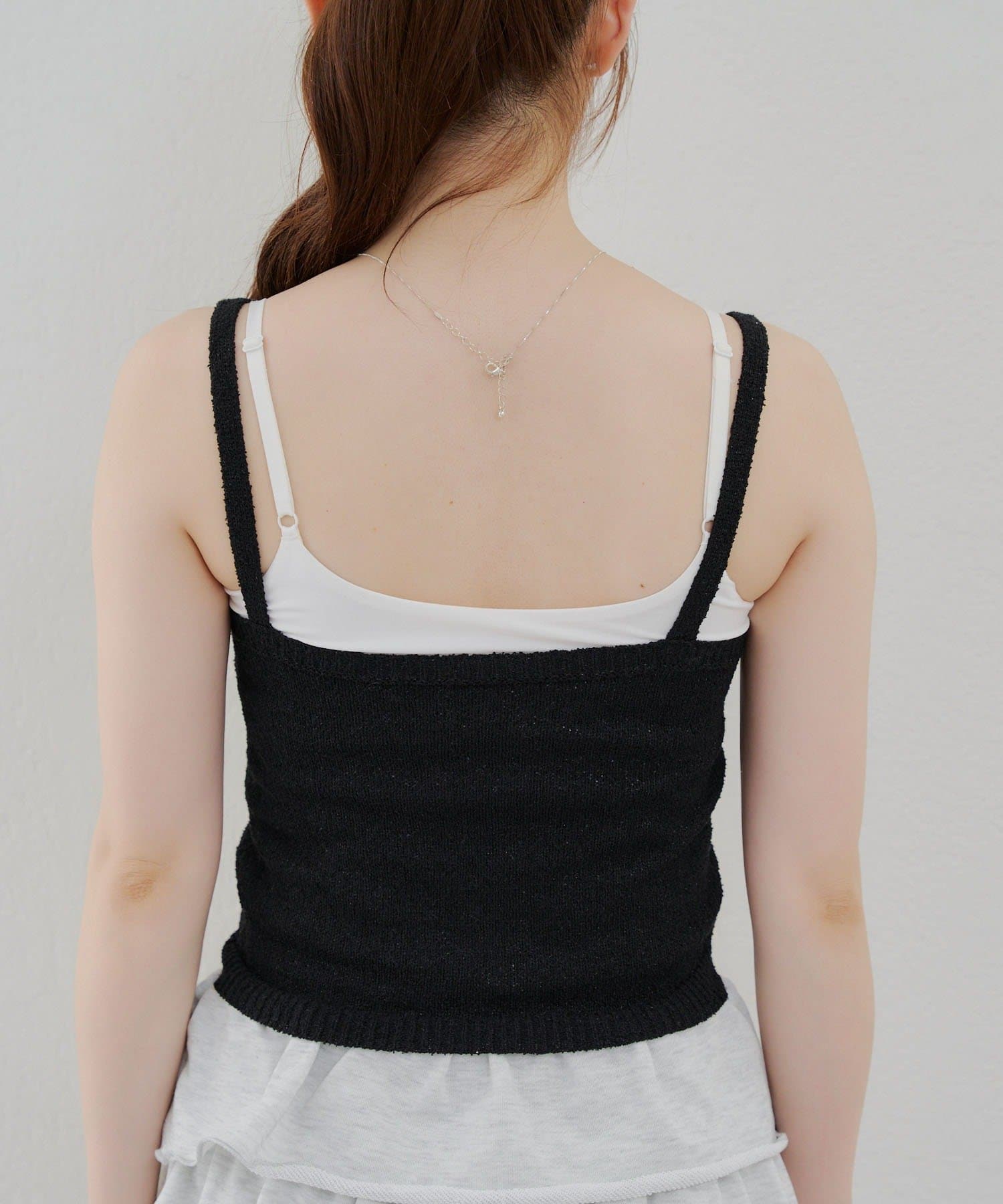 NICE CLAUP / OLIVE des OLIVE OUTLET(ナイスクラップ  / オリーブ デ オリーブ アウトレット) 【ANOTHER BRANCH】ラメ透かしアンサンブル