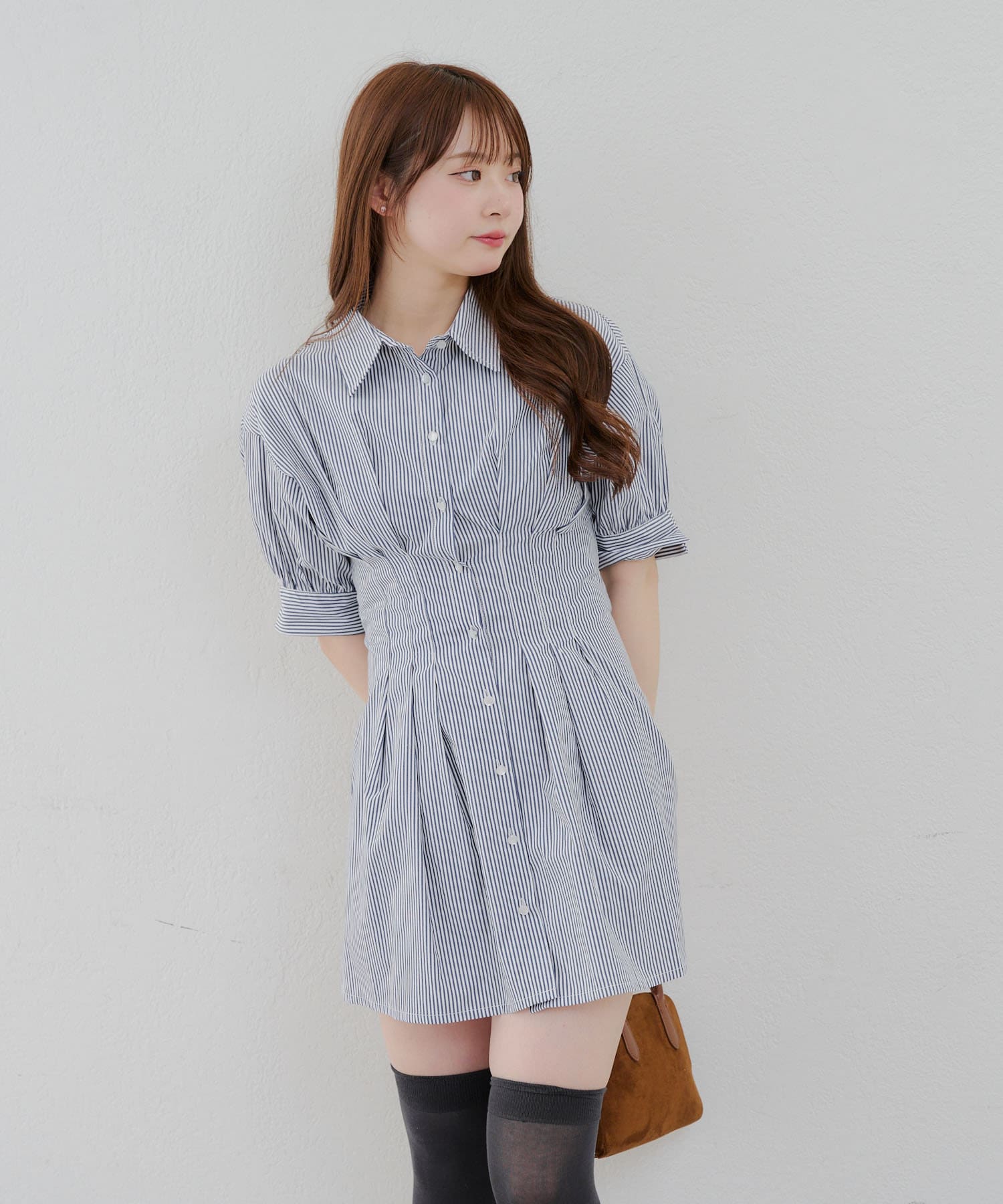 Remind me and forever(リマインドミーアンドフォーエバー) 後ろレースアップミニワンピース