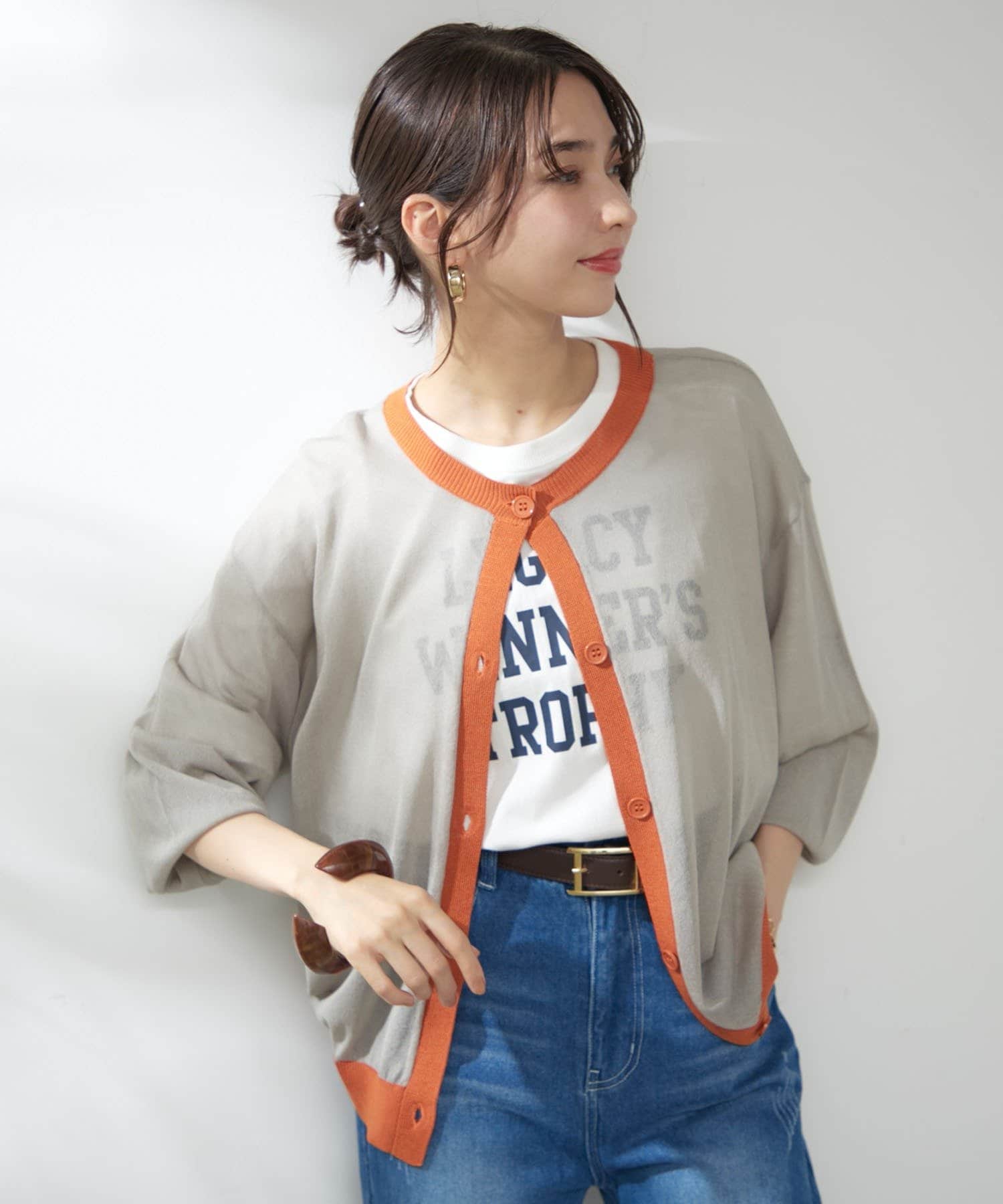 SUITROOM(スーツルーム)★配色ストライプニットカーディガン 別注》【STAR＆STRIPE /スターアンドストライプ】カーディガン