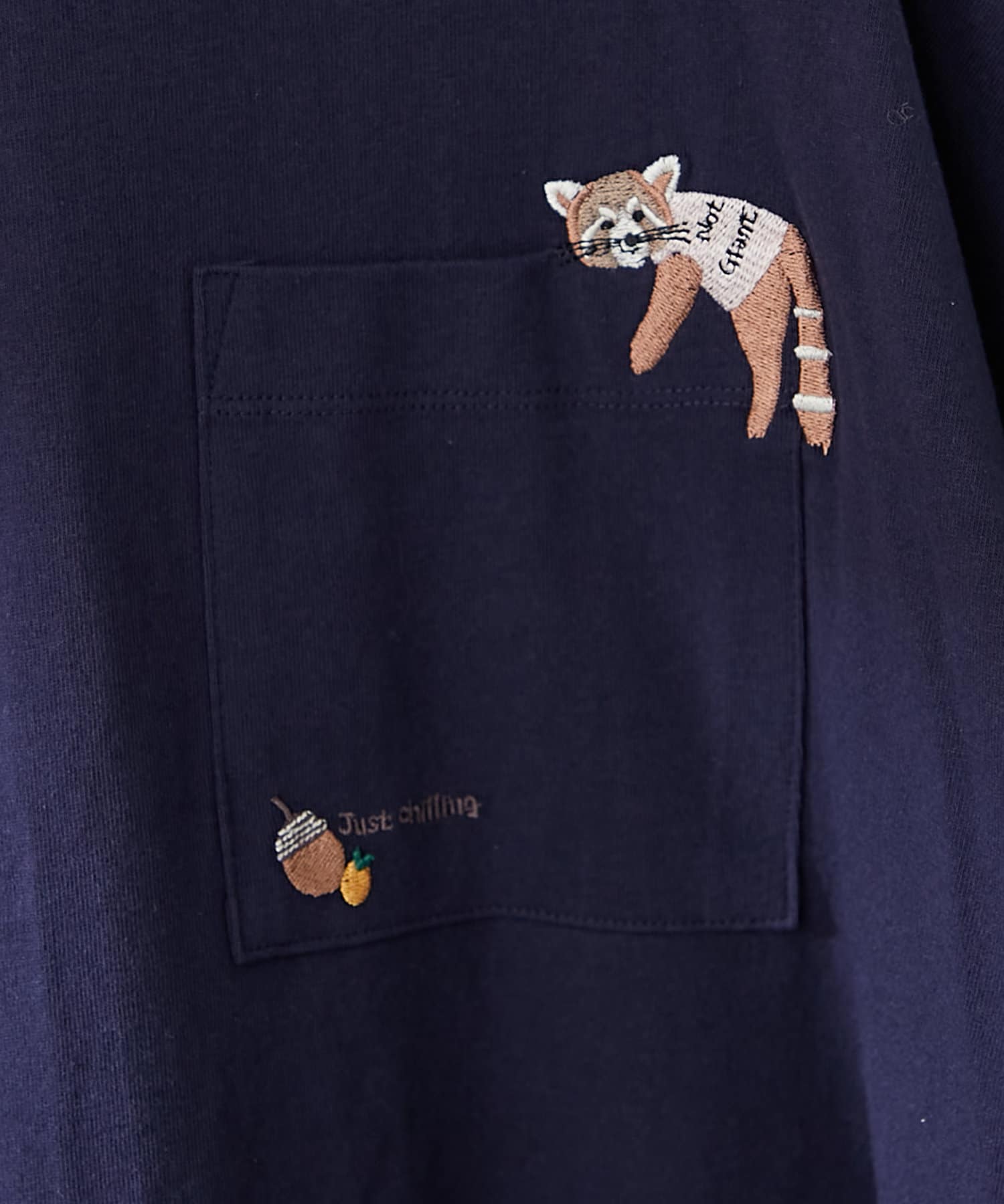 Remind me and forever(リマインドミーアンドフォーエバー) 【NAO】コットン100％、アソート刺繍ポケットT