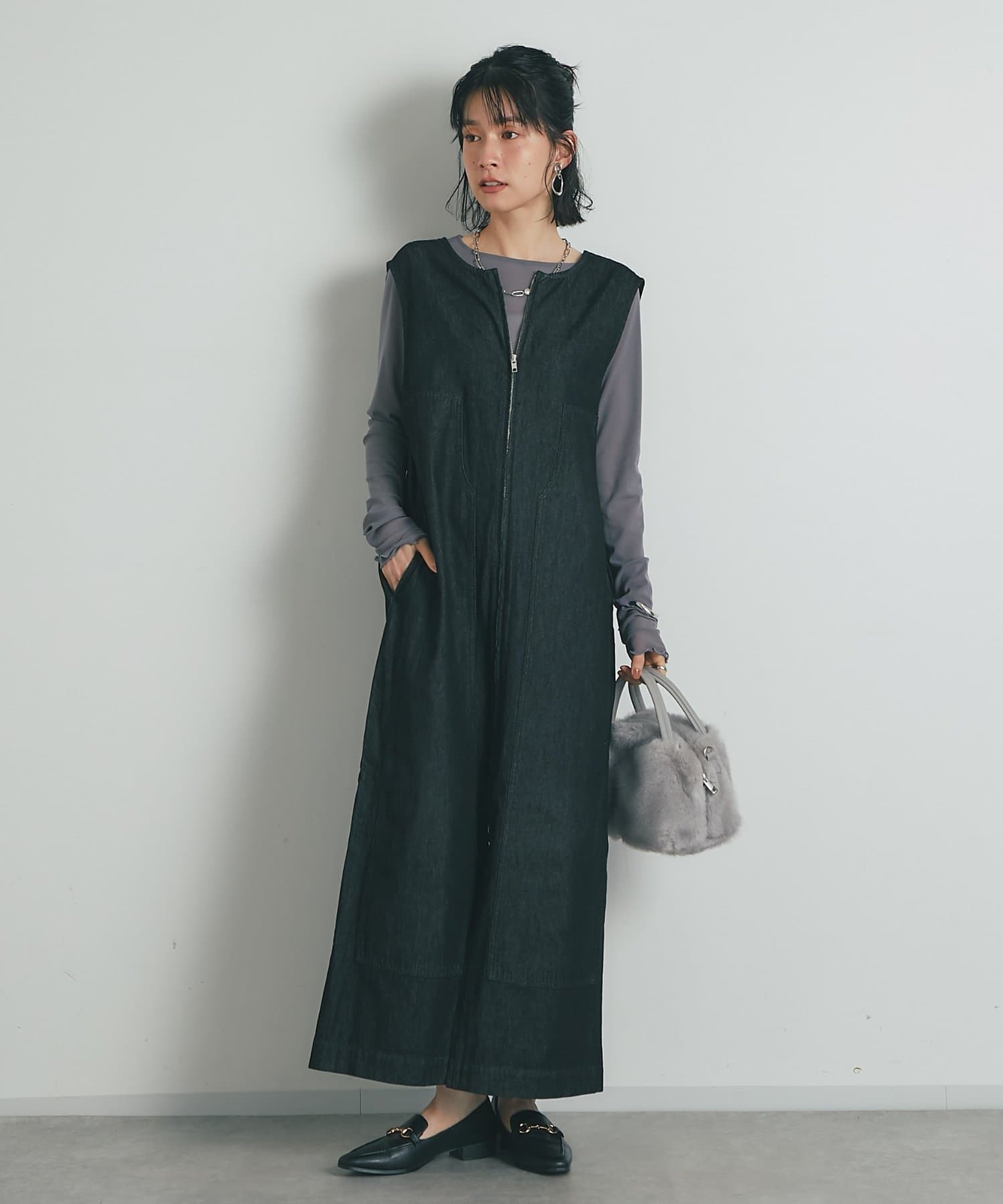 un dix cors(アンディコール) 《丁度良い抜け感◎》シアークルーネックプルオーバー