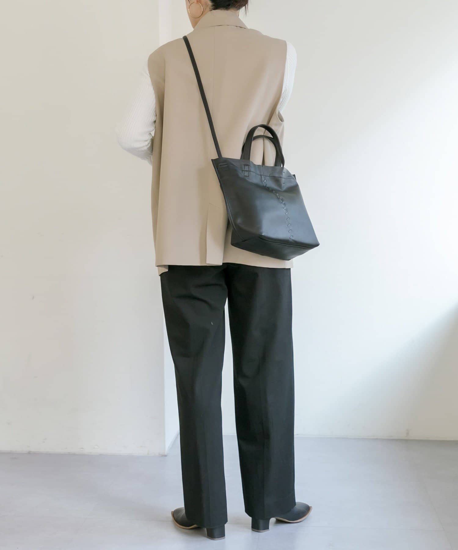 ear PAPILLONNER(イア パピヨネ) センターポイントトートバッグS《本革/軽量/2WAY》