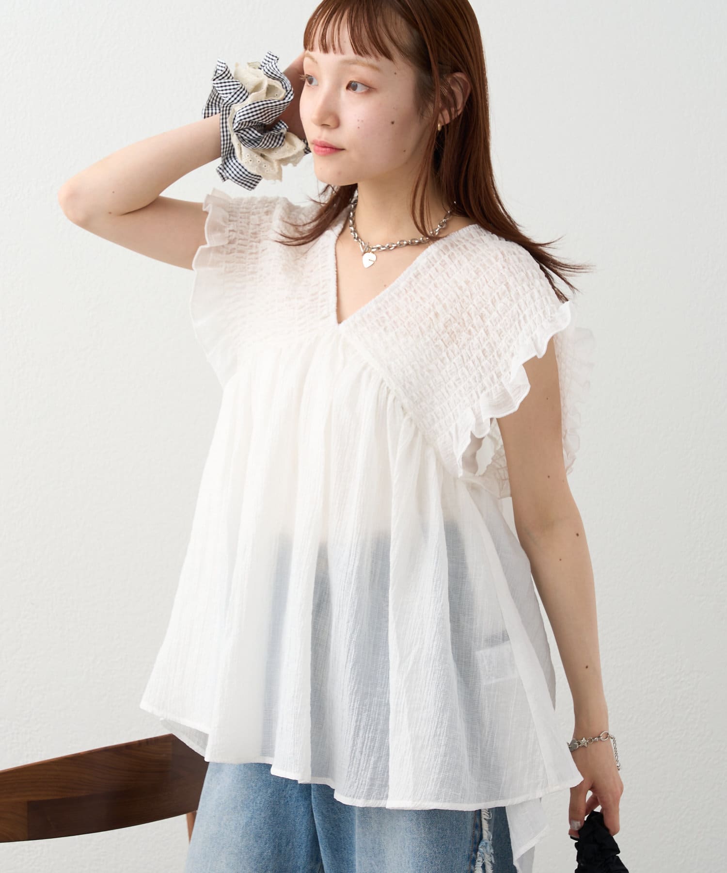 2WAY/3色展開】シャーリングチュニック | w closet(ダブル