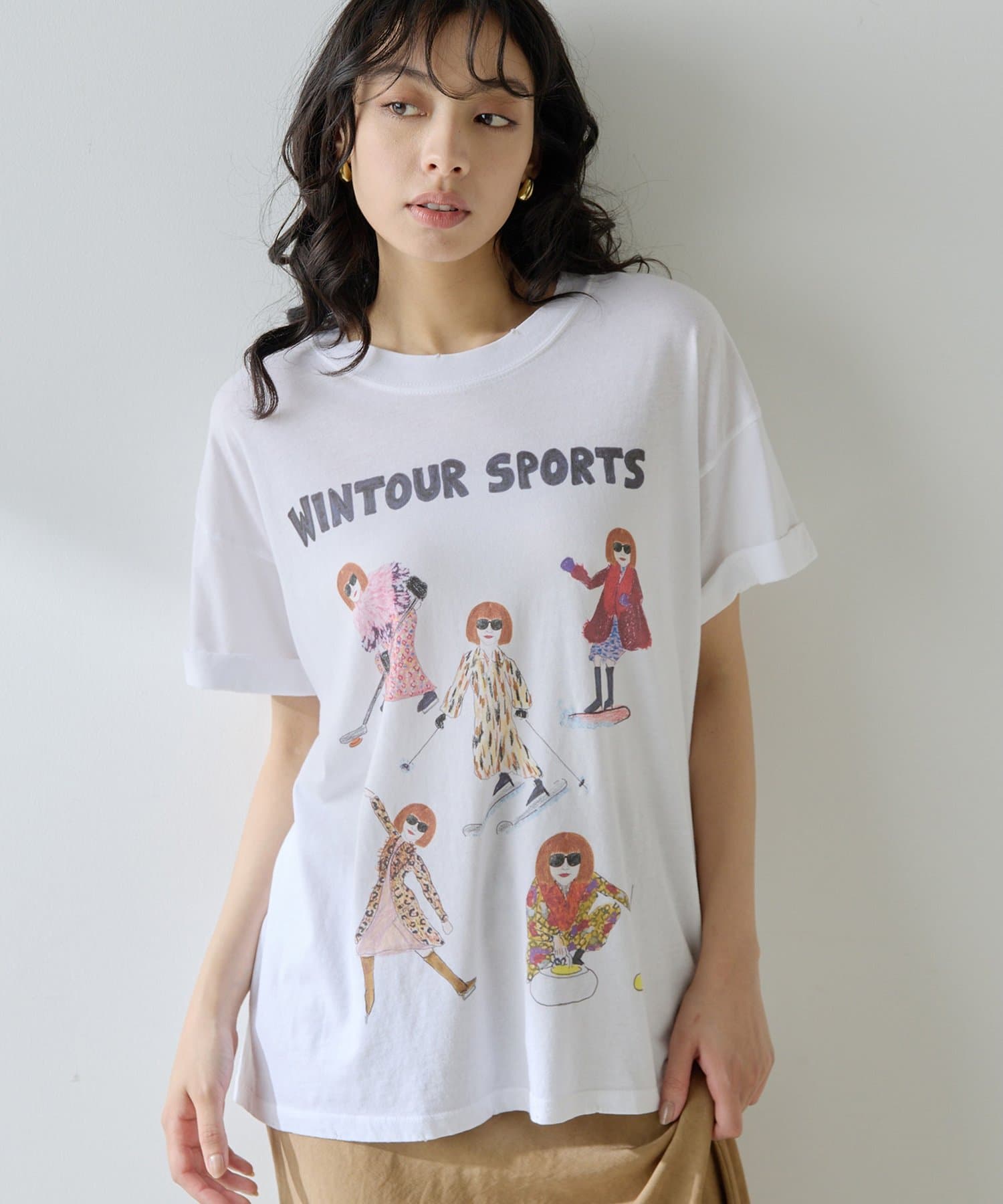 Whim Gazette(ウィム ガゼット) 【UNFORTUNATE PORTRAIT】Wintour Sports TEE