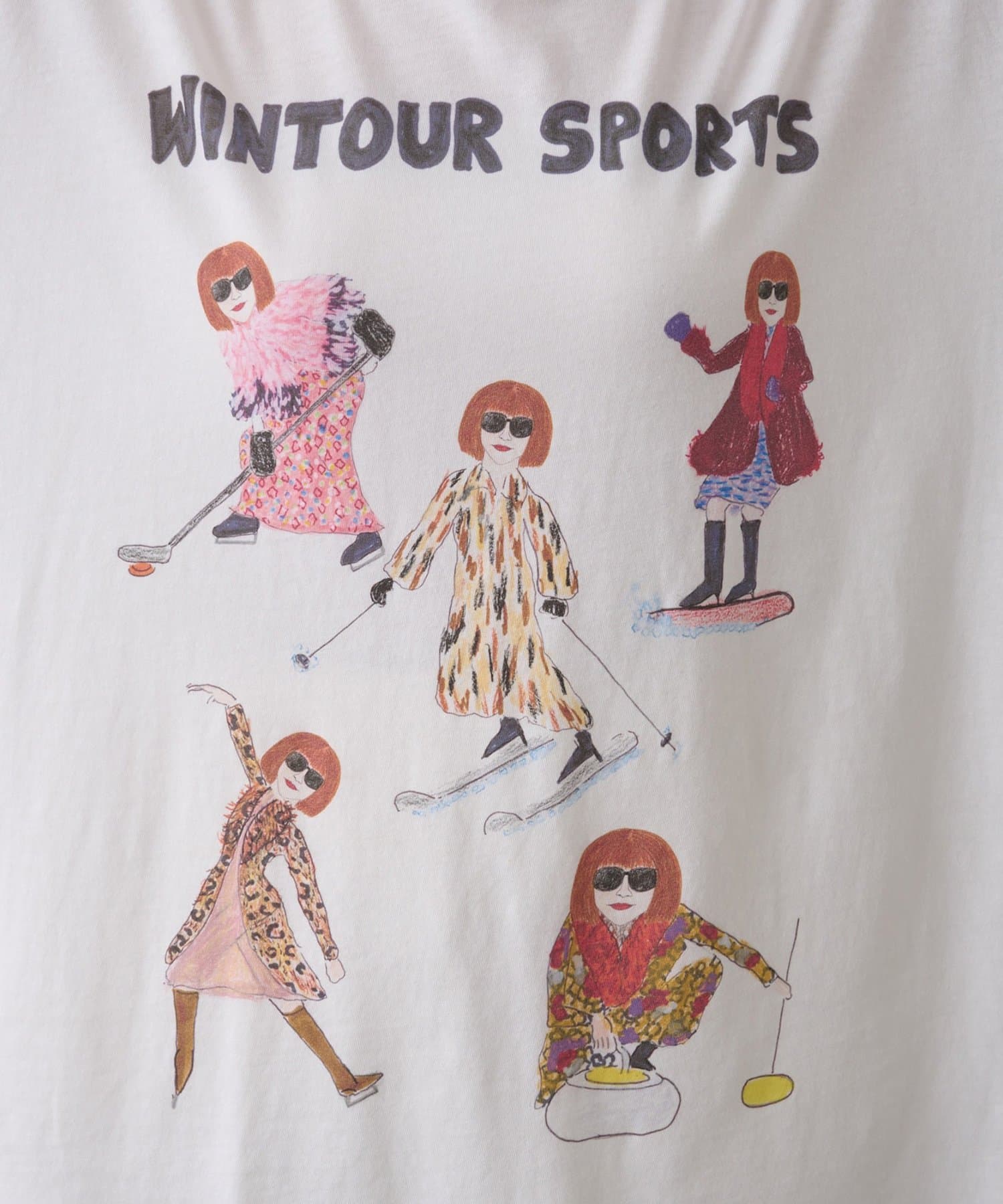 Whim Gazette(ウィム ガゼット) 【UNFORTUNATE PORTRAIT】Wintour Sports TEE