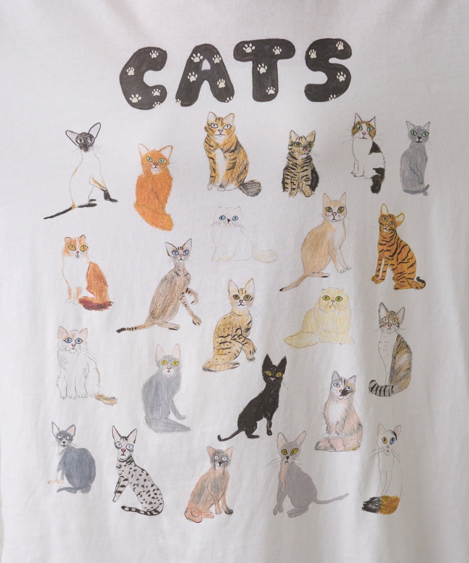 Whim Gazette(ウィム ガゼット) 【UNFORTUNATE PORTRAIT】Cats TEE