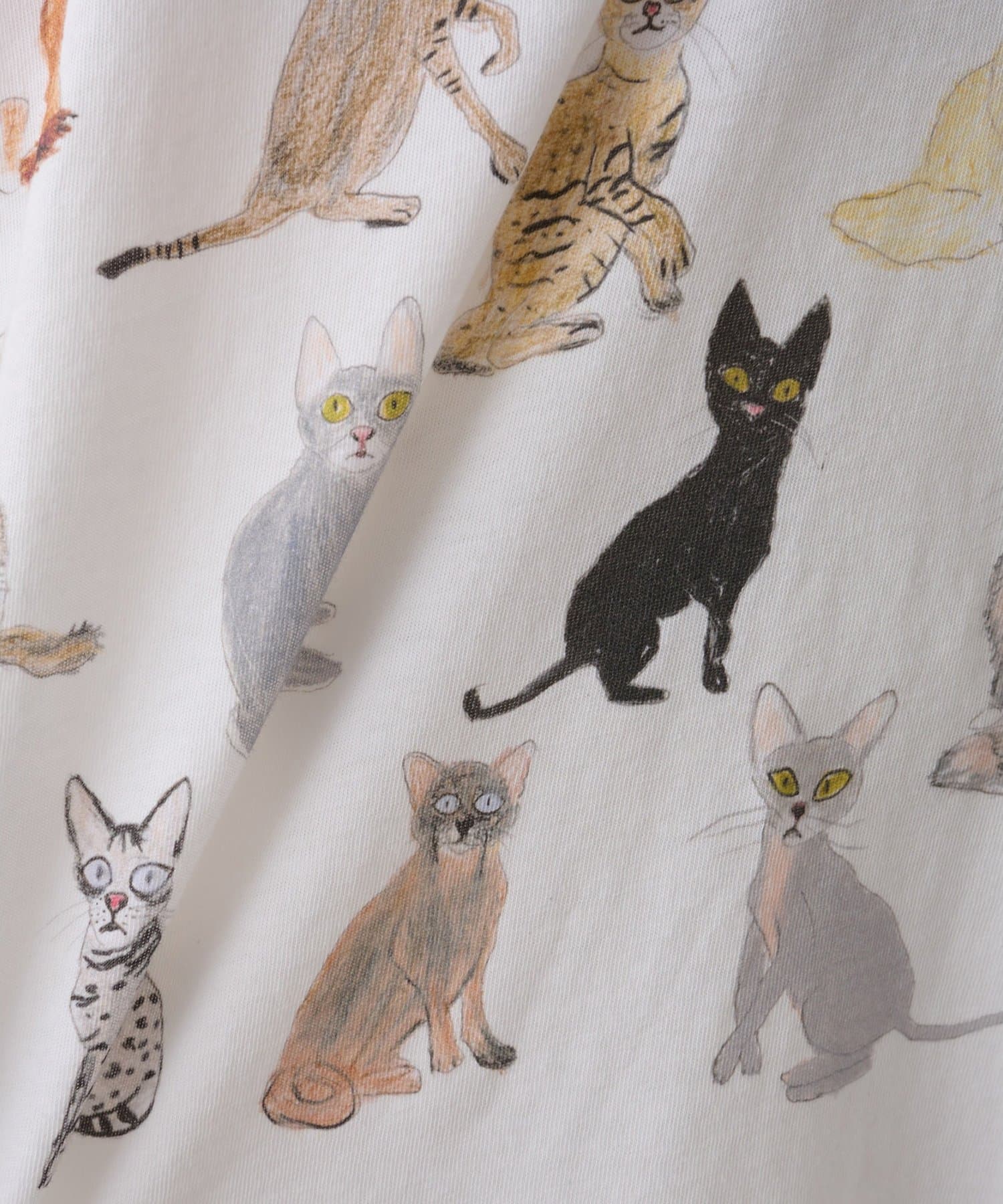 Whim Gazette(ウィム ガゼット) 【UNFORTUNATE PORTRAIT】Cats TEE