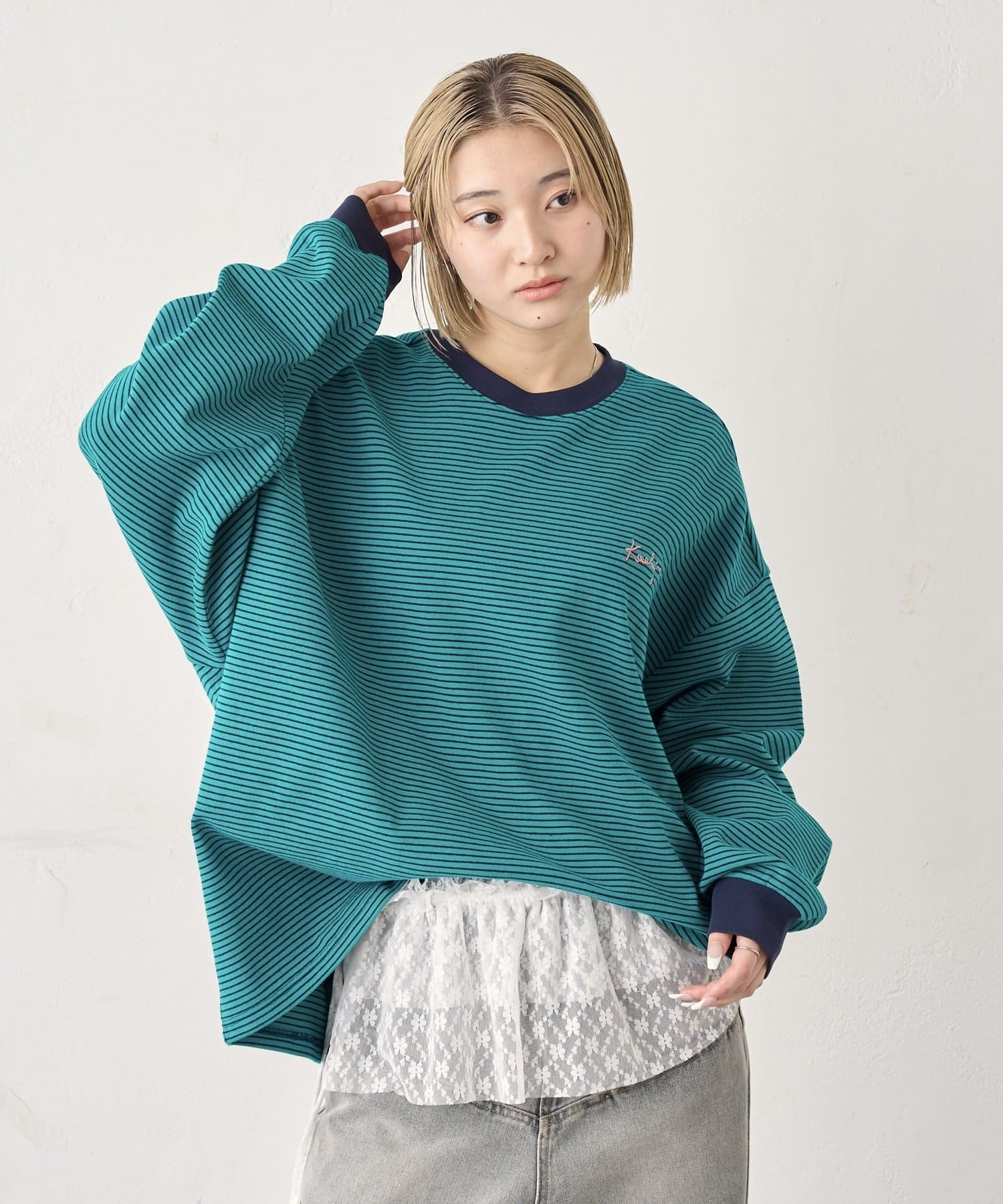 OUTLET(アウトレット) 【WHO'S WHO gallery】KOOKY''N ボーダーロンTEE