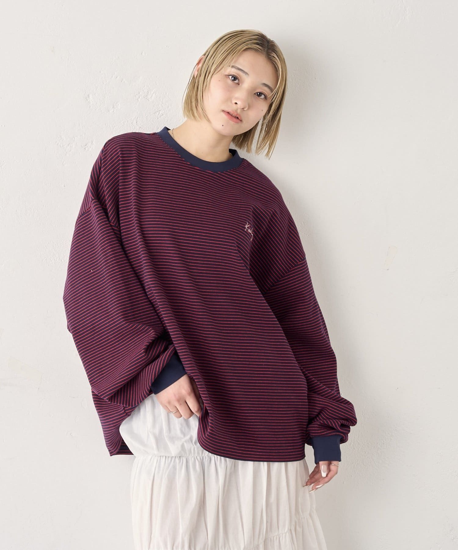 OUTLET(アウトレット) 【WHO'S WHO gallery】KOOKY''N ボーダーロンTEE
