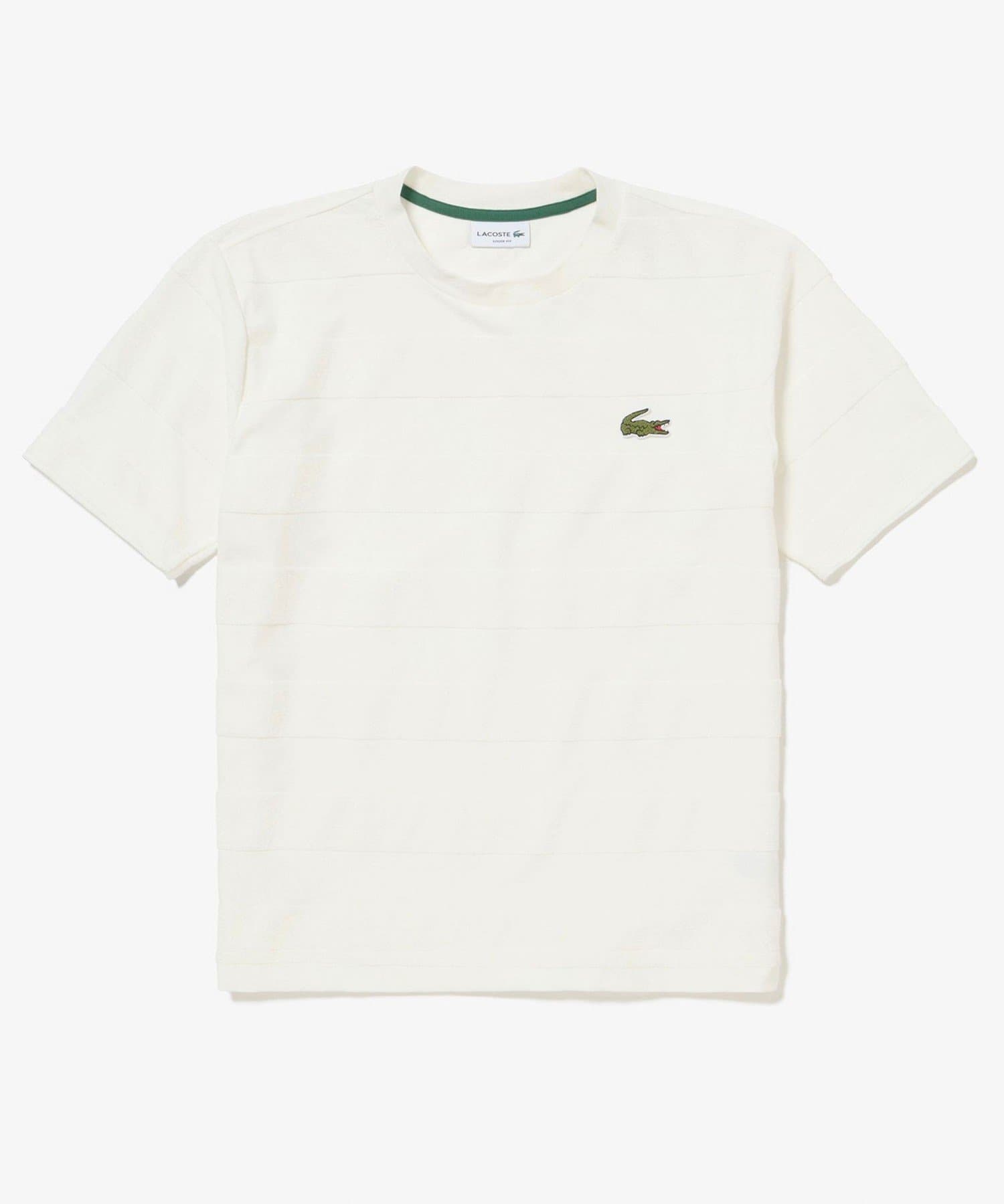LACOSTE】パイル地切り替え同色ボーダーTシャツ | FREDY