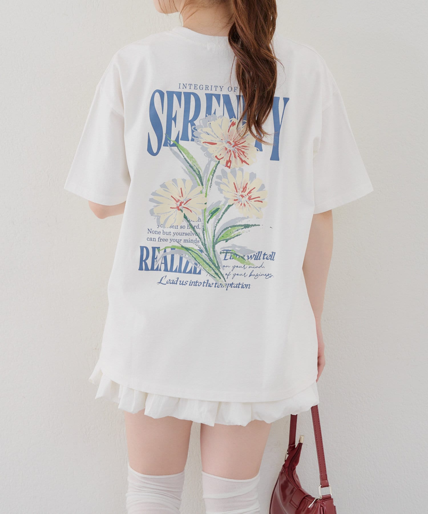 【2025SS ANOTHER BRANCH OLIVE des OLIVE】■ デザイ ン・ピグメント加工が雰囲気ありなBIGシルエットのTシャツ。・ニュアンスカラーで幅広いコーデに着回ししやすい１
