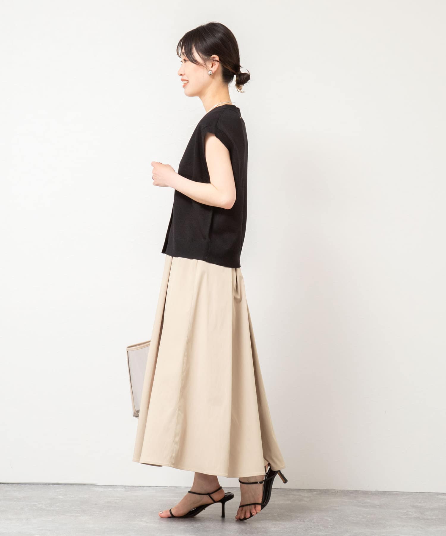 ☆新品☆NOLLEY'S ノーリーズ　フレア　スカート☆ 追加】ウォッシャブルタフタタックフレアスカート | NOLLEY'S