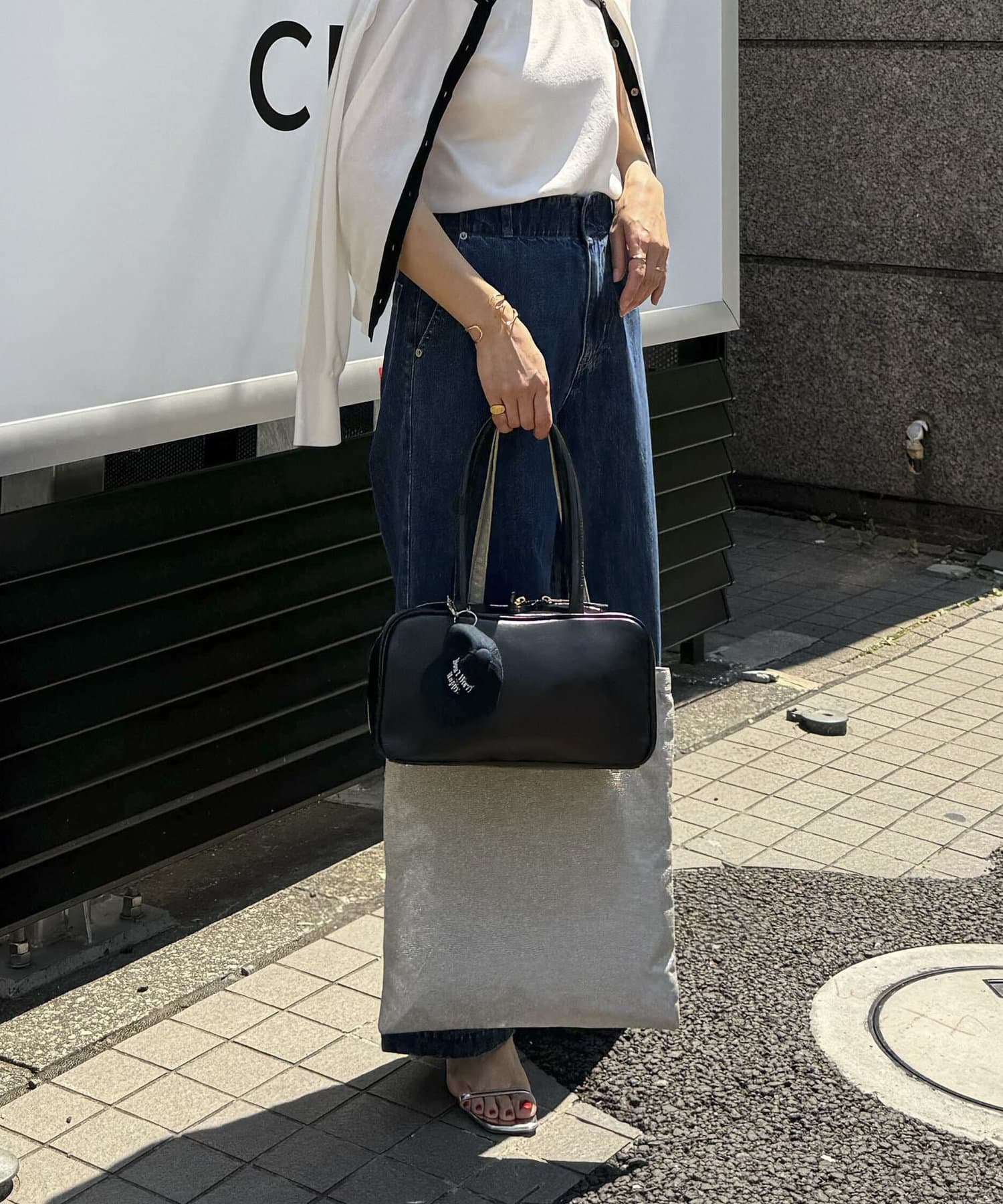 NOLLEY'S(ノーリーズ) 横長スクエアボストンバッグ