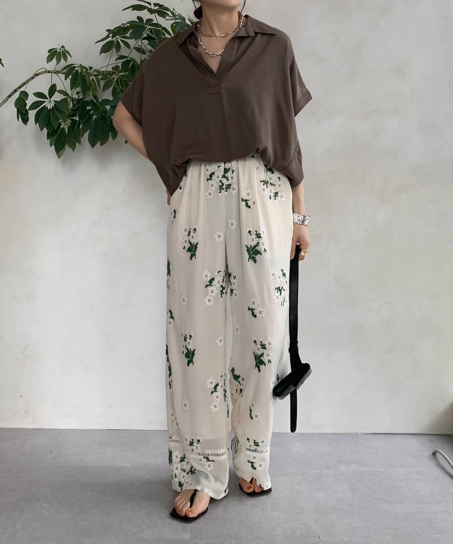 WEB限定】フルレット刺繍パンツ | DOUDOU(ドゥドゥ)レディース
