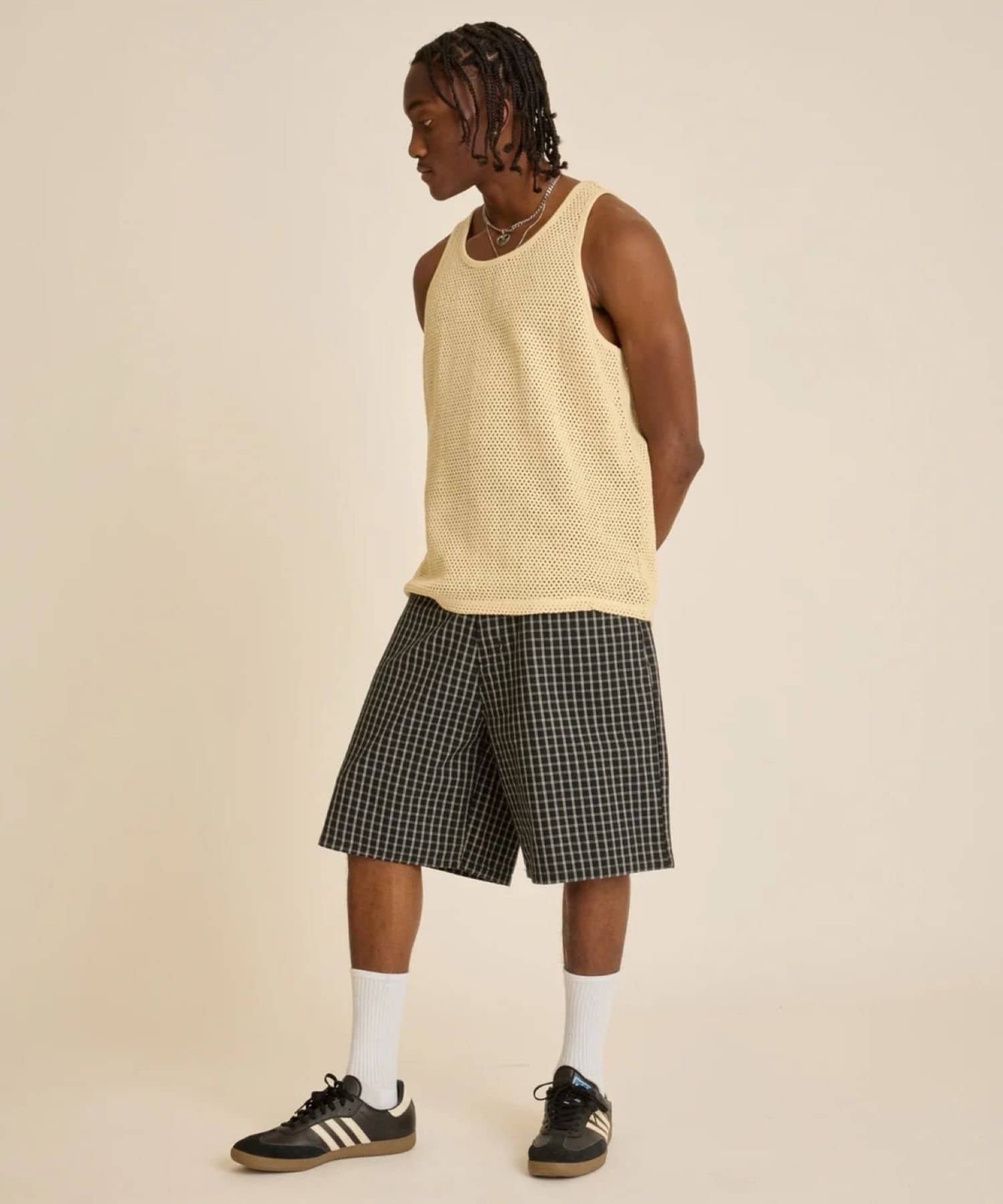 WHO’S WHO gallery(フーズフーギャラリー) 【OBEY】 PLAID BAGGY DENIM SHORT
