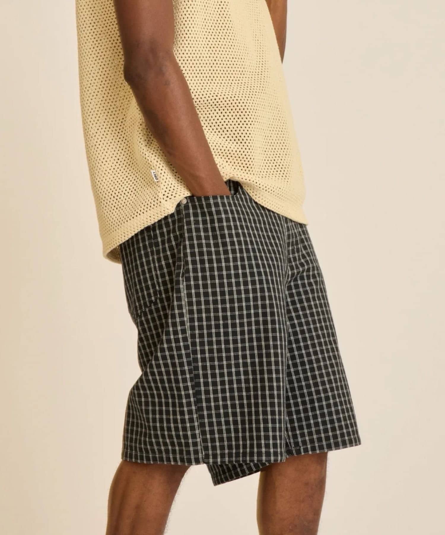 WHO’S WHO gallery(フーズフーギャラリー) 【OBEY】 PLAID BAGGY DENIM SHORT