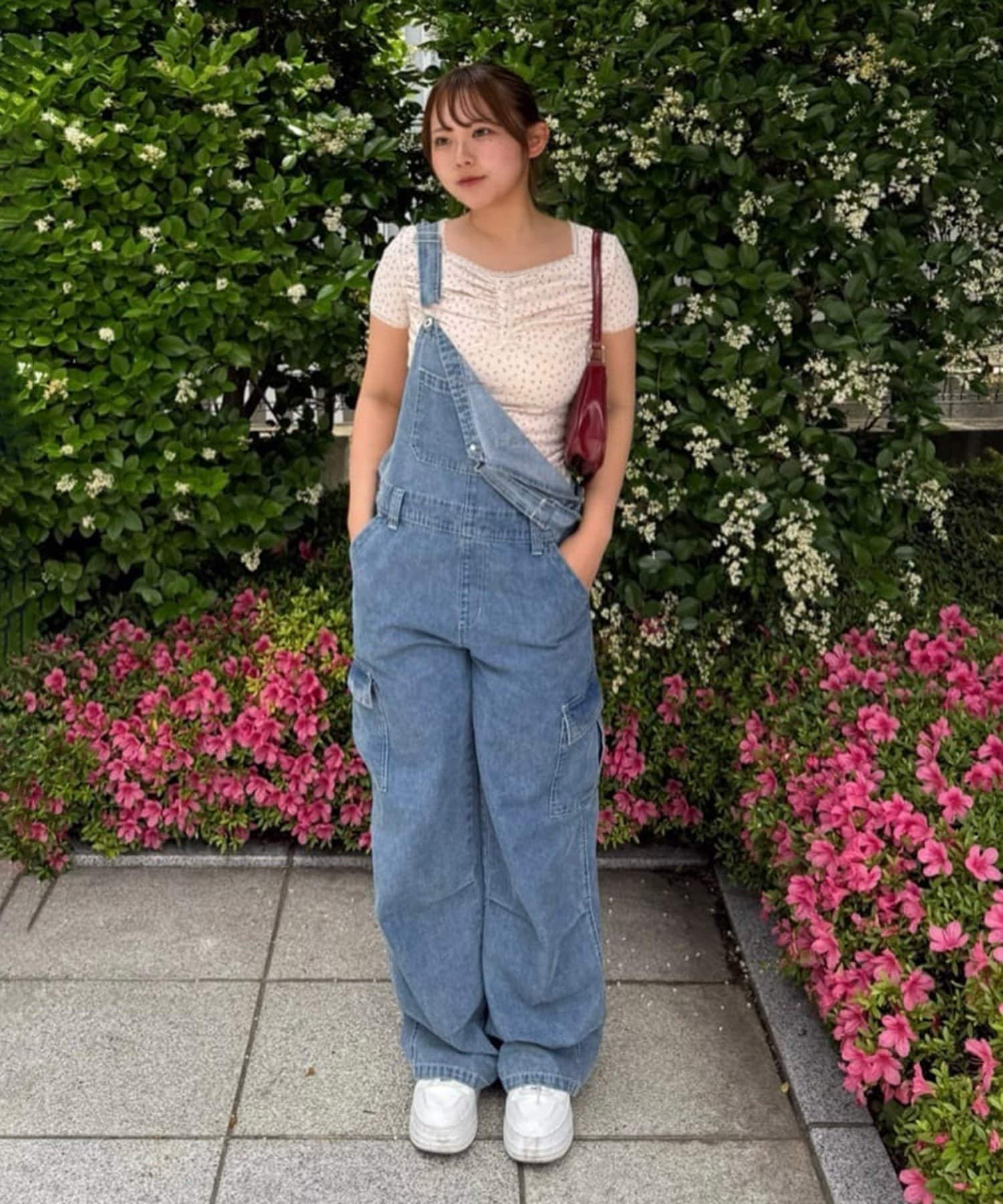 リエミラー　デニムサロペット Rie Miller（リエミラー）の「【RM denim】デニムオールインワン
