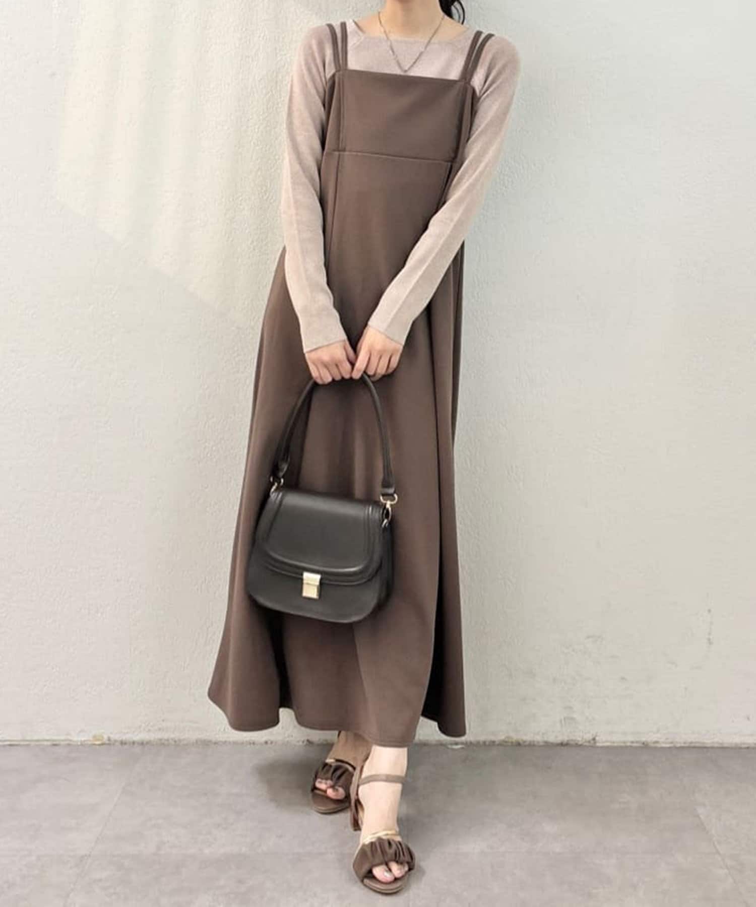 NICE CLAUP / OLIVE des OLIVE OUTLET(ナイスクラップ  / オリーブ デ オリーブ アウトレット) 【natural couture】ラメシアーシンプルロンＴ