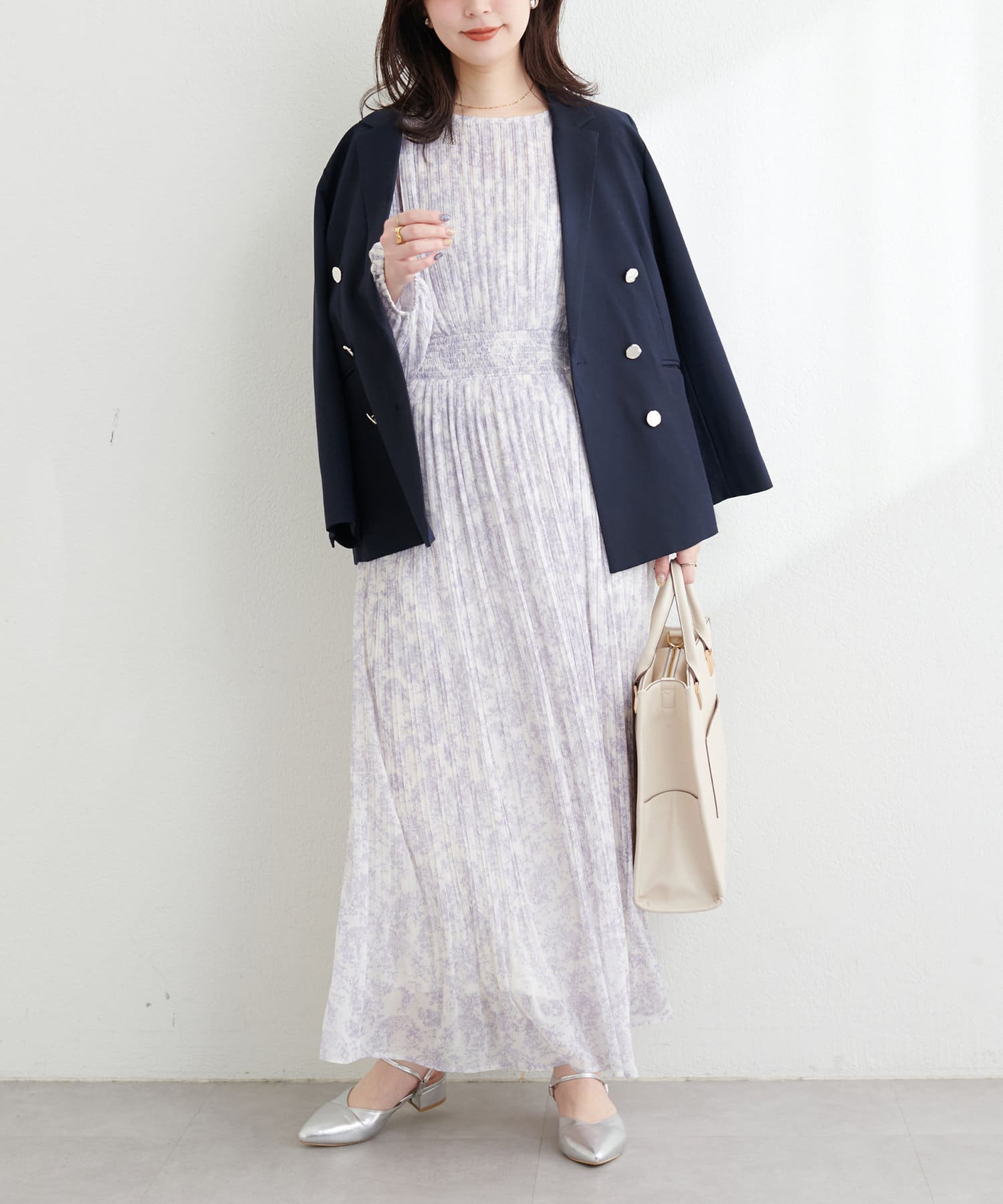 NICE CLAUP / OLIVE des OLIVE OUTLET(ナイスクラップ  / オリーブ デ オリーブ アウトレット) 【natural couture】＜osono＞総プリーツレディワンピース