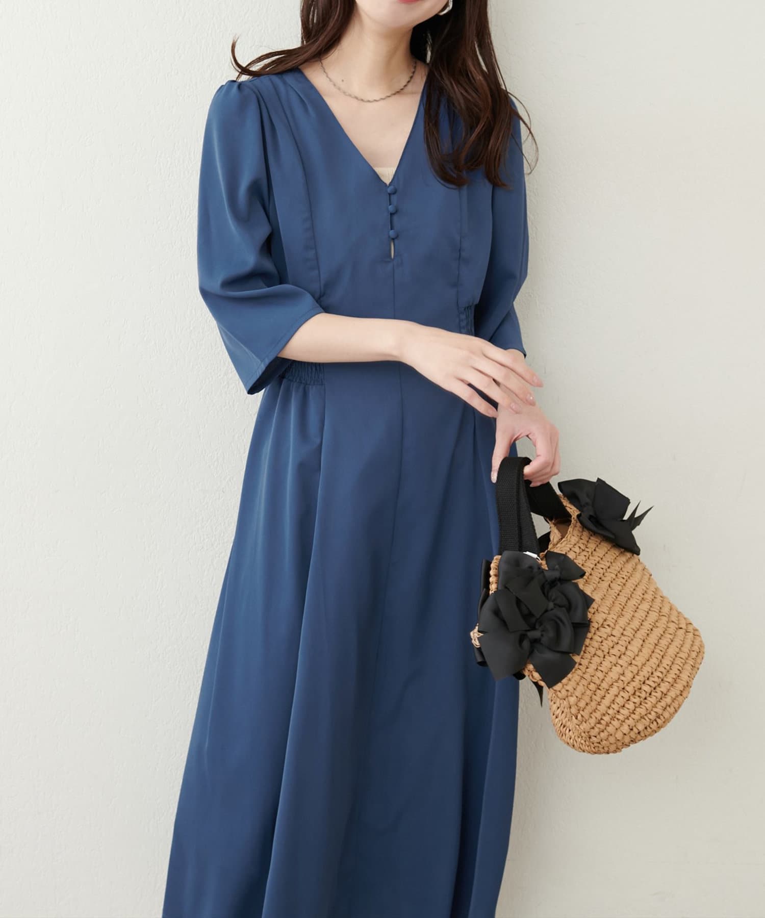 NICE CLAUP / OLIVE des OLIVE OUTLET(ナイスクラップ  / オリーブ デ オリーブ アウトレット) 【natural couture】レトロ小花ワンピース